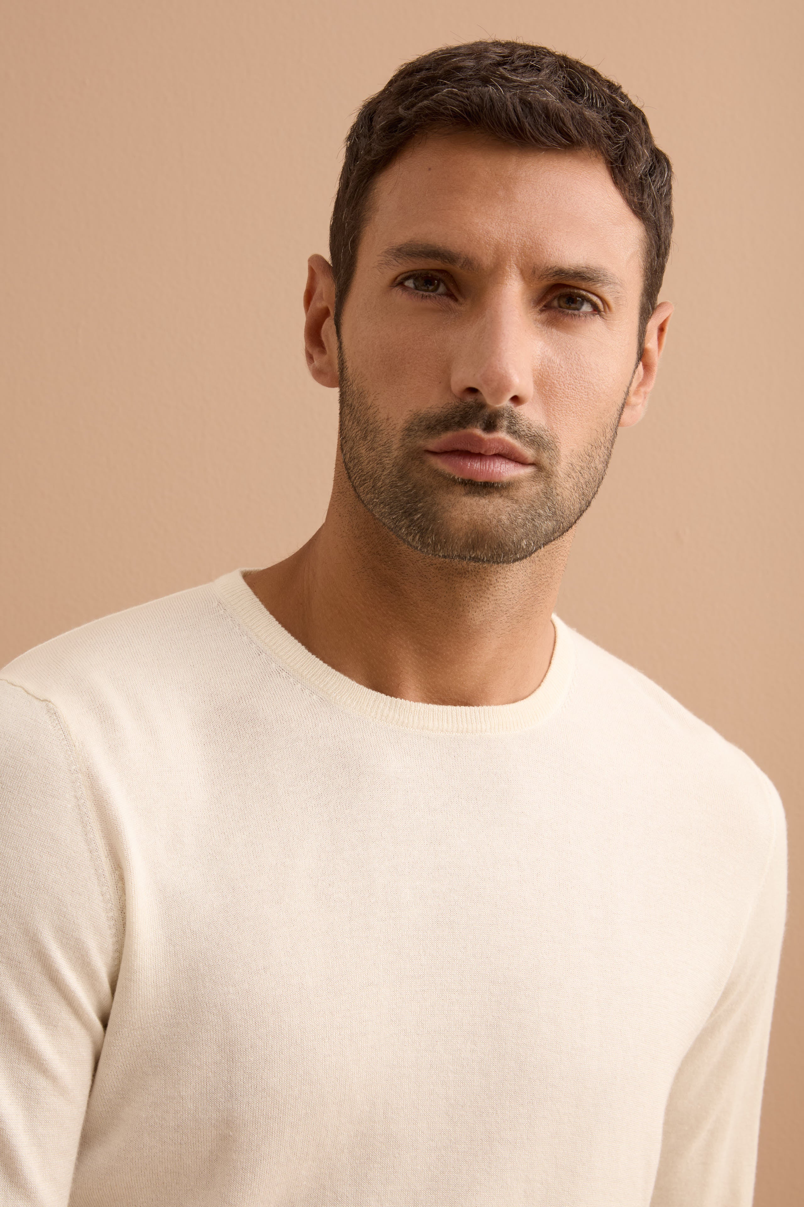 Maglia extrafine in seta e cashmere - AVORIO