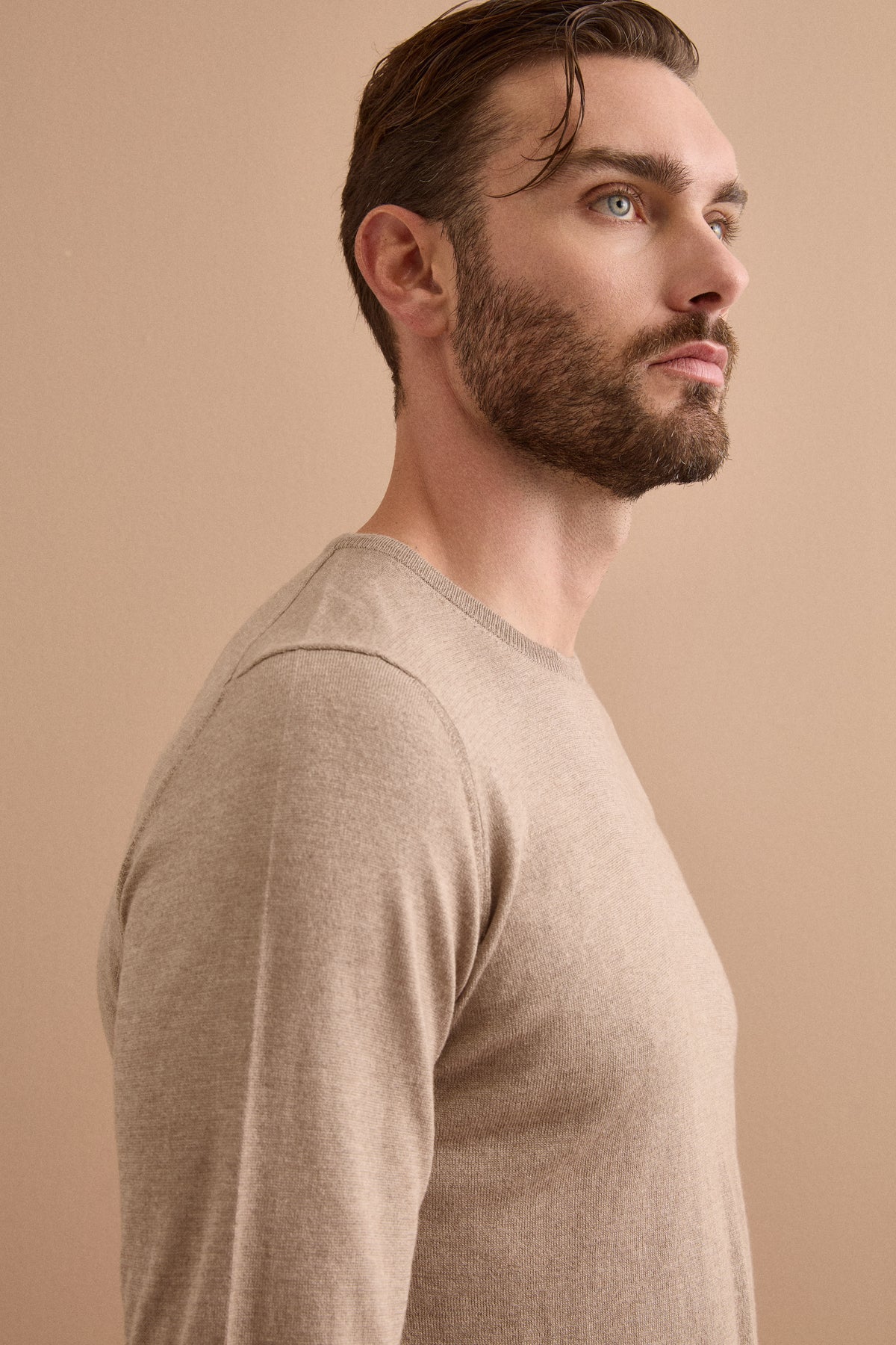 Maglia extrafine in seta e cashmere - TORTORA