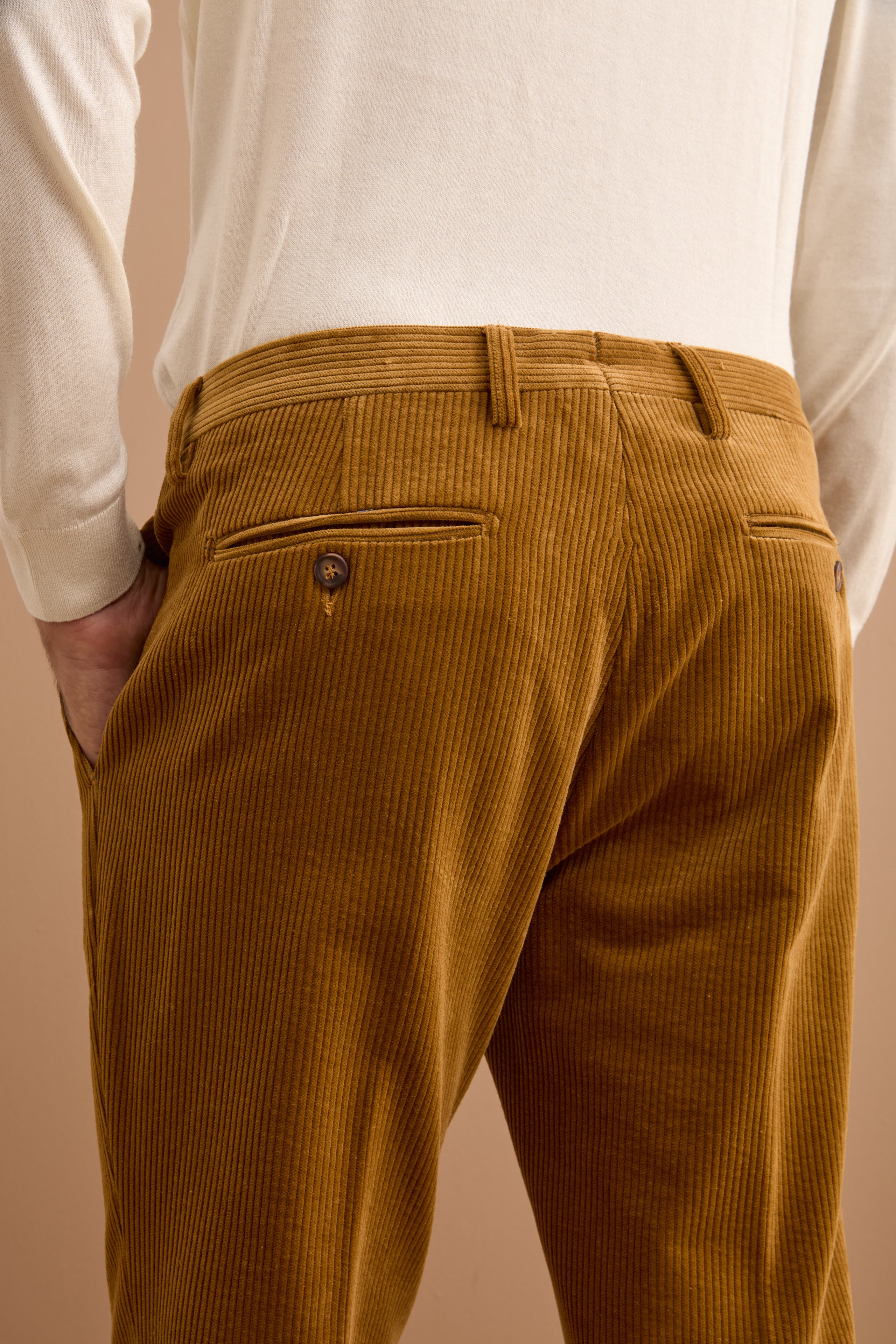 Pantalone in Velluto Regular Fit - MIELE