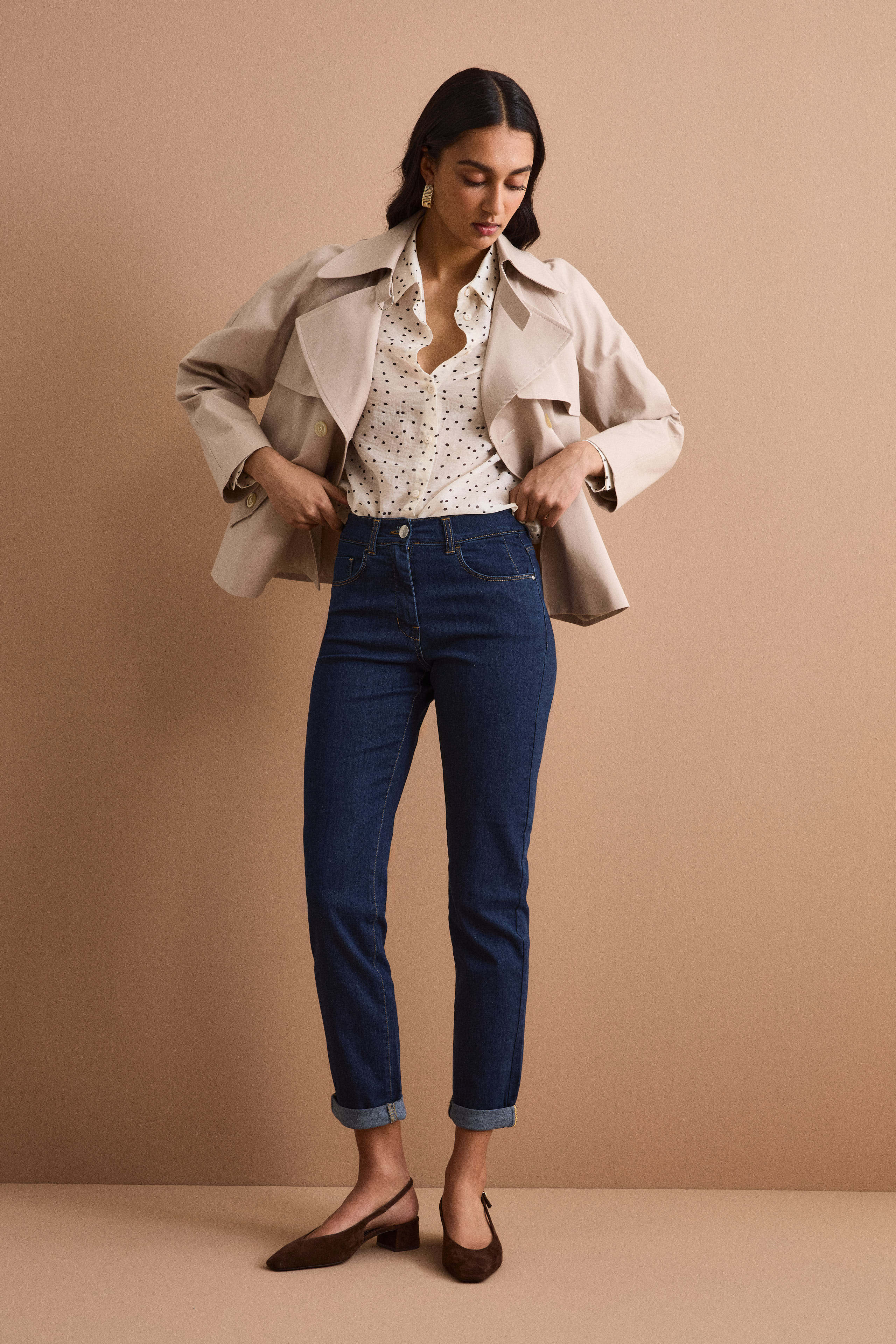 Jeans Straight Cinque Tasche - DENIM SCURO