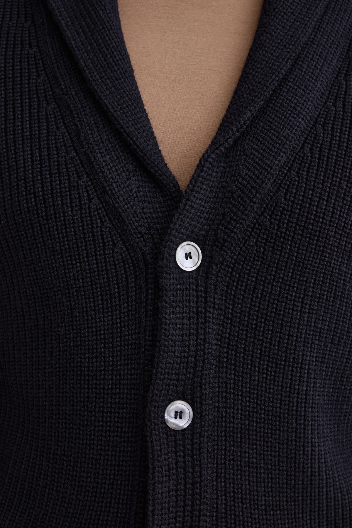 Cardigan in Lana Merino a Costa Inglese - BLU