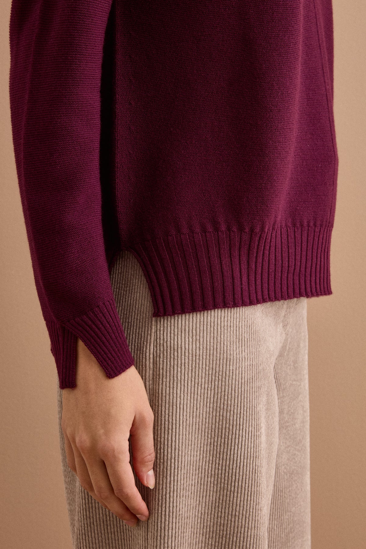 Dolcevita Links in Lana Merino - BORDEAUX