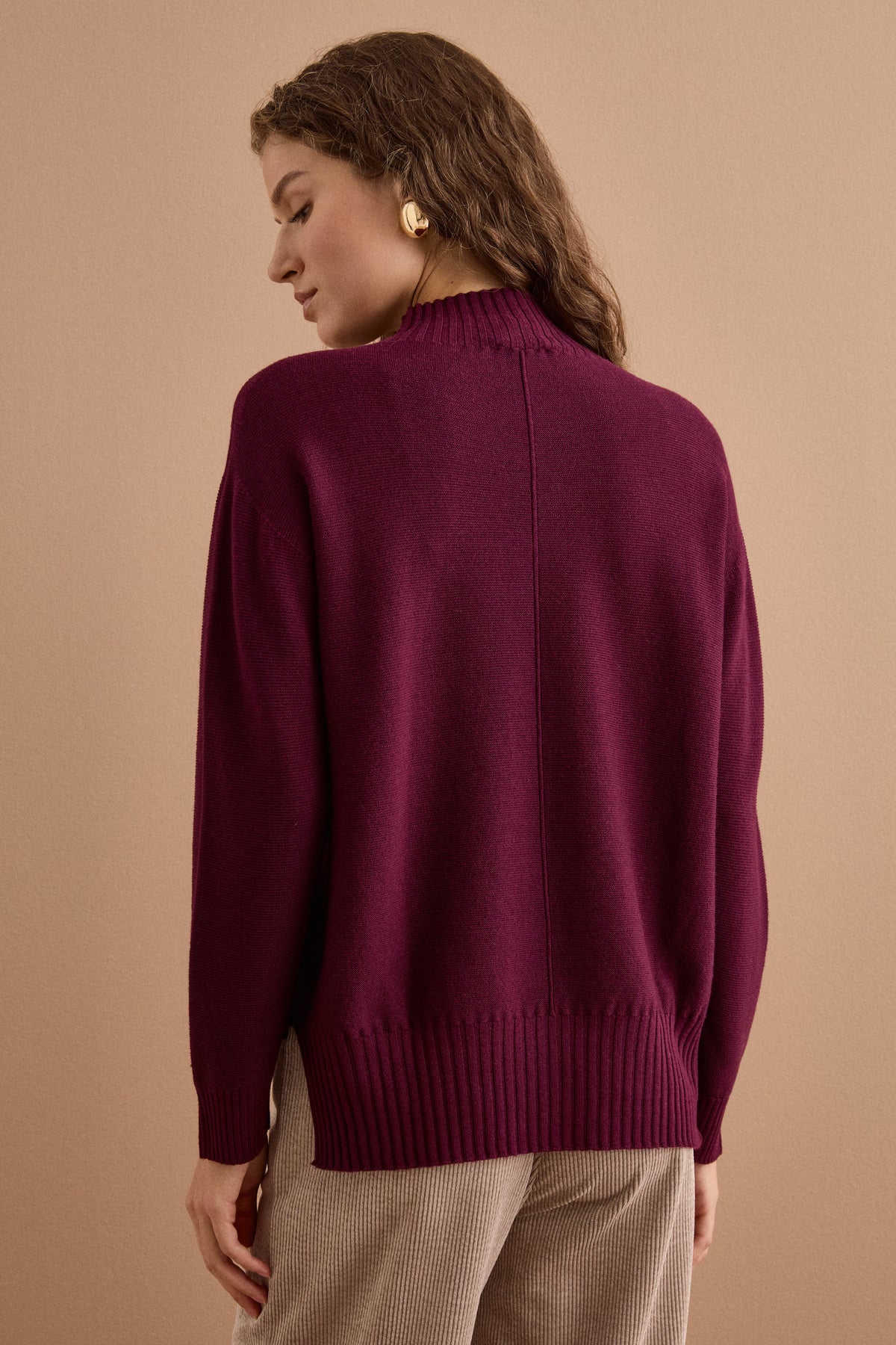 Dolcevita Links in Lana Merino - BORDEAUX