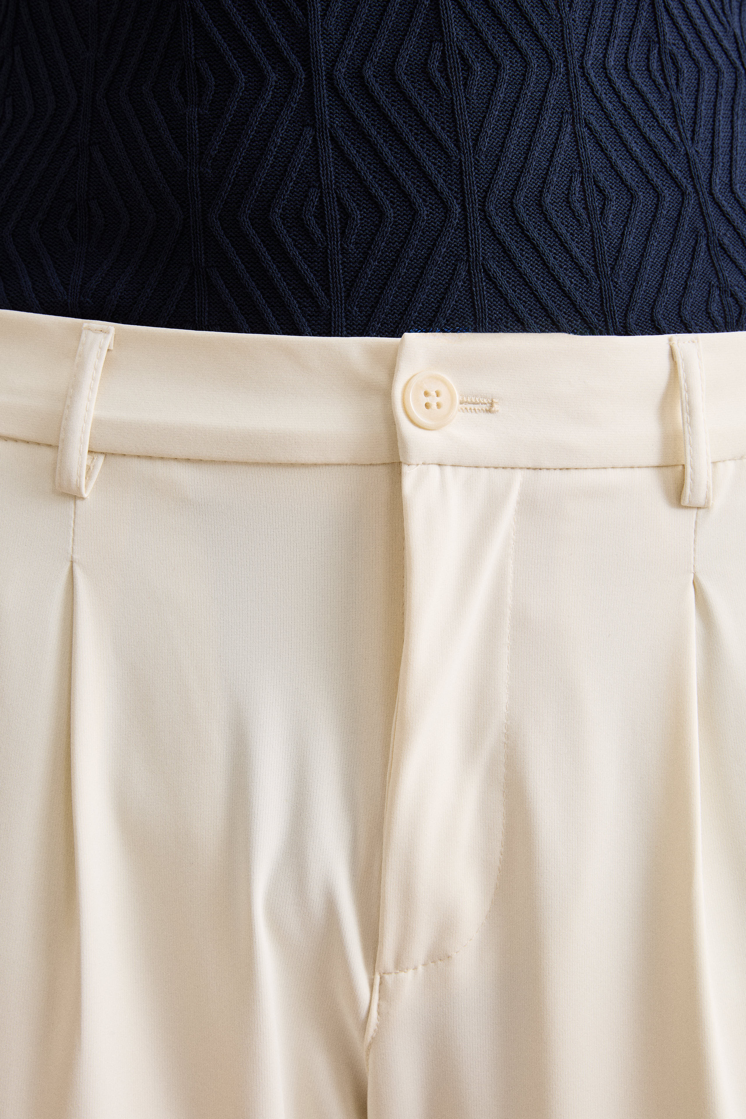 Pantalone Tecnico Slim Fit con Elastico - PANNA