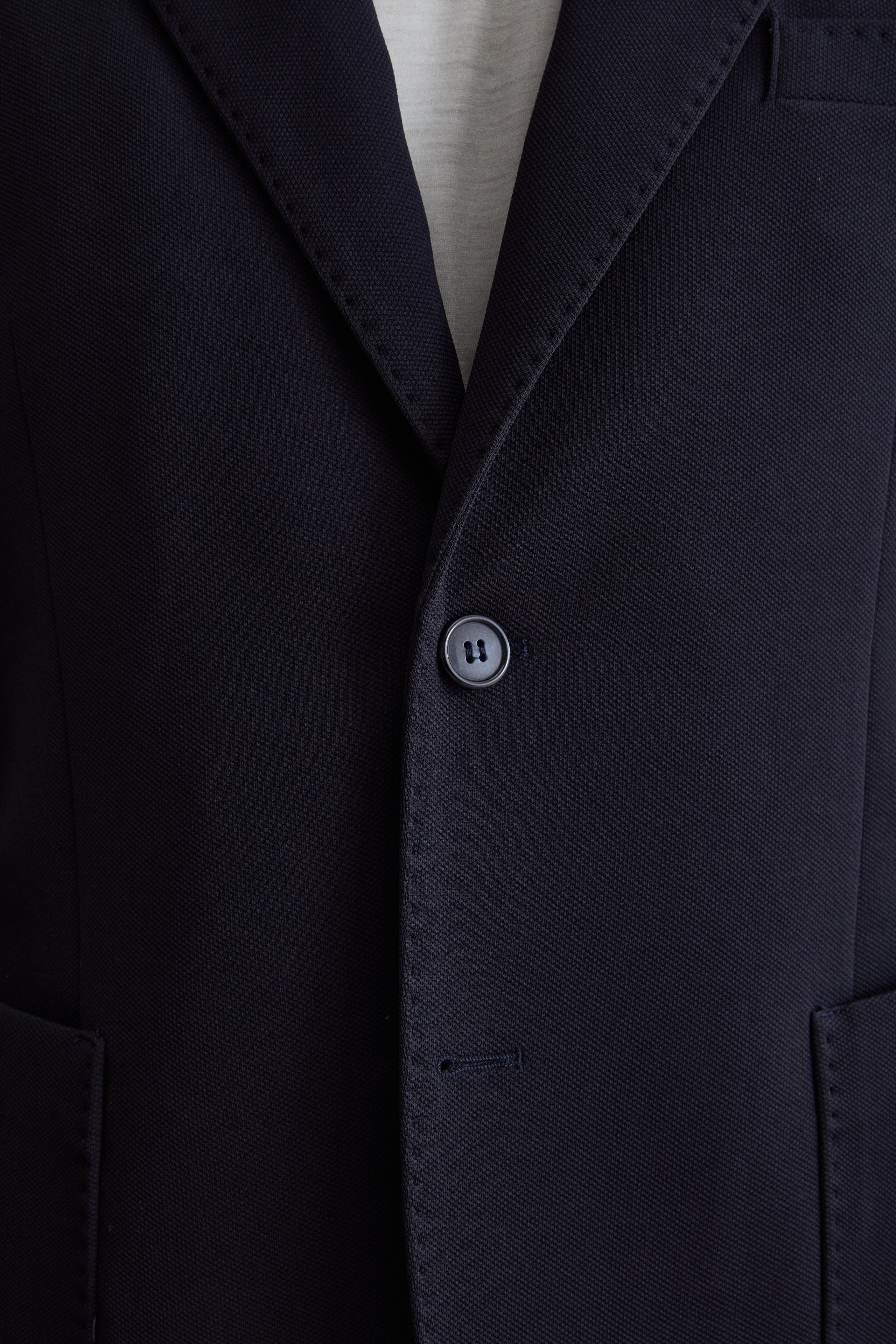 Giacca Slim Fit Semifoderata Revers Classico - BLU