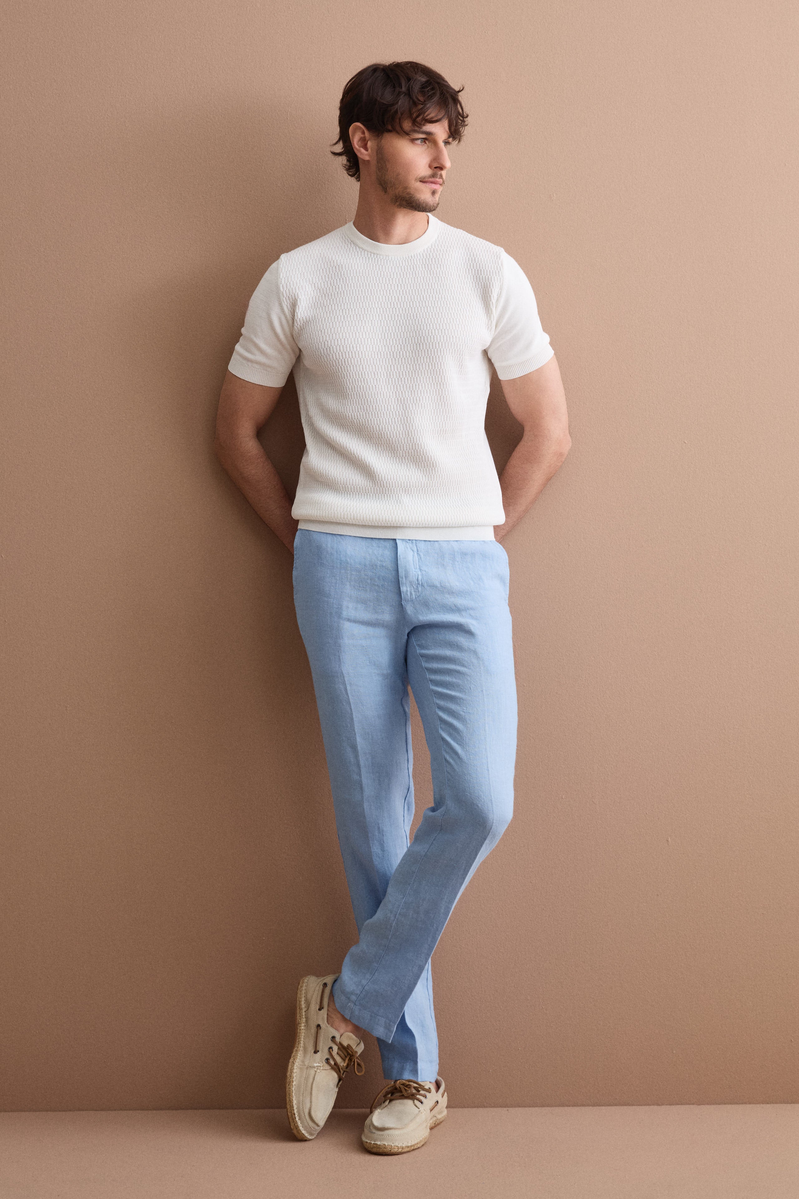 Maglia Casual in Cotone Crêpe - BIANCO