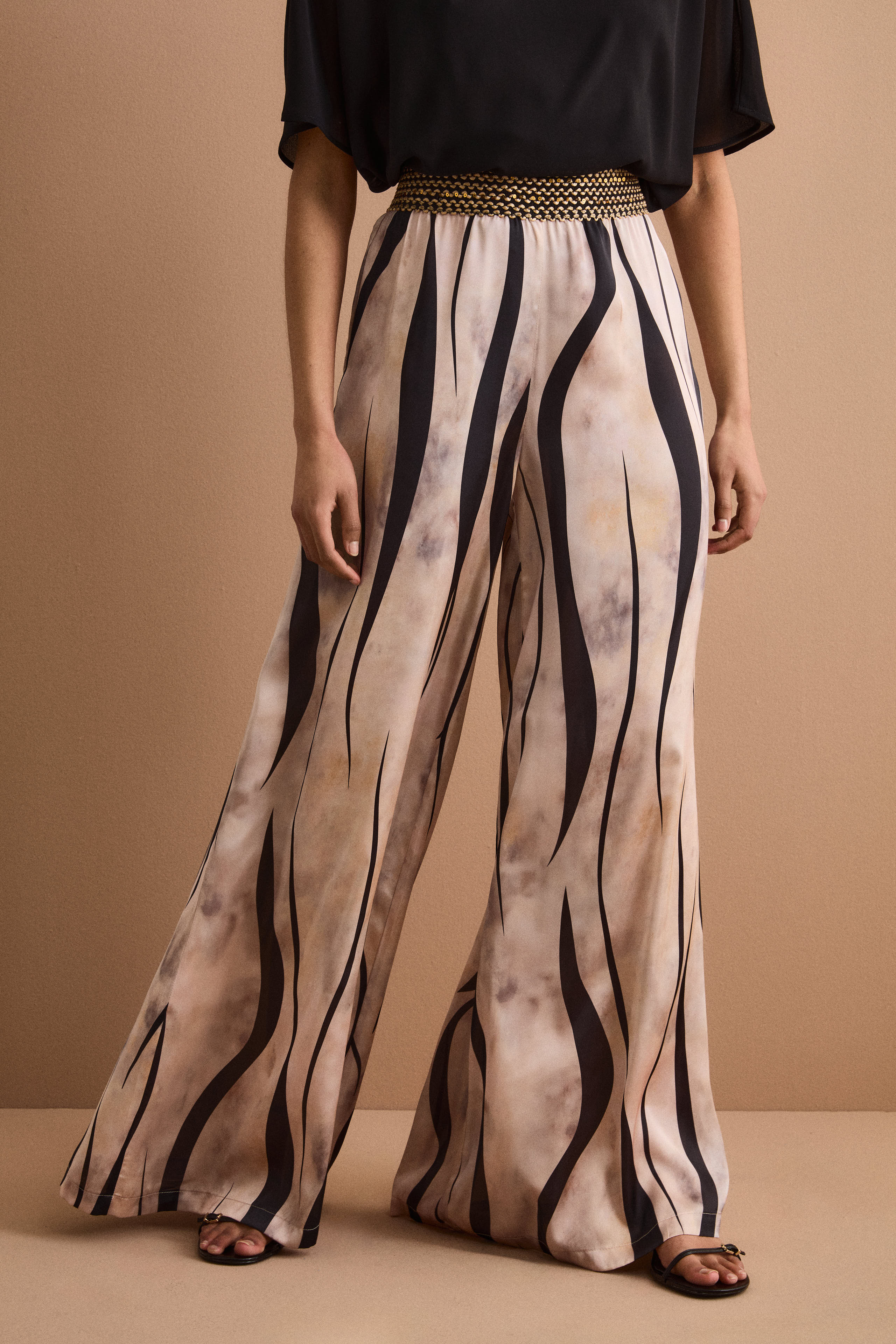 Pantalone Cerimonia Fluido con Passamaneria - FANT. ORO