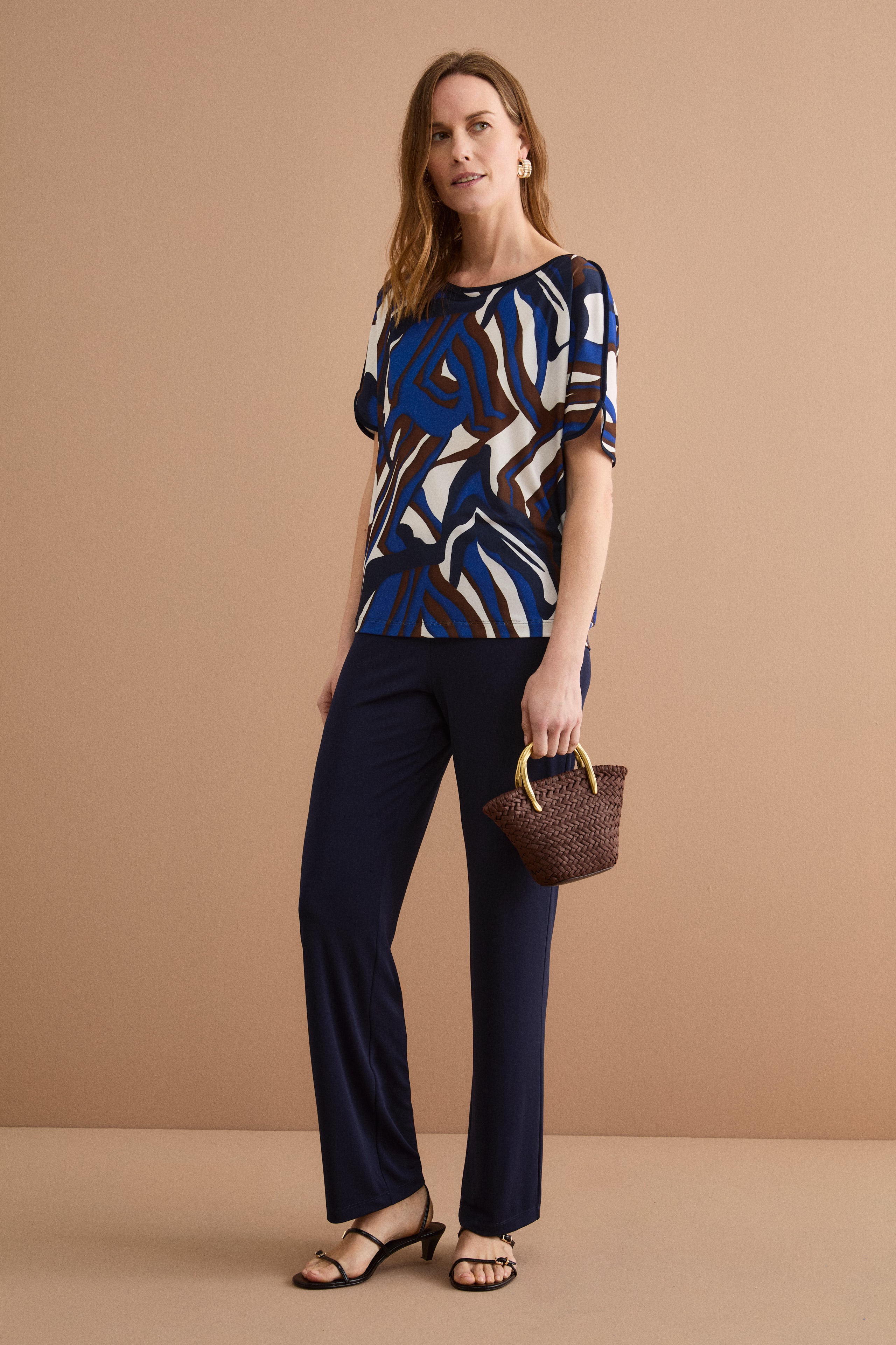 Pantalone Elegante da Cerimonia in Jersey - BLU