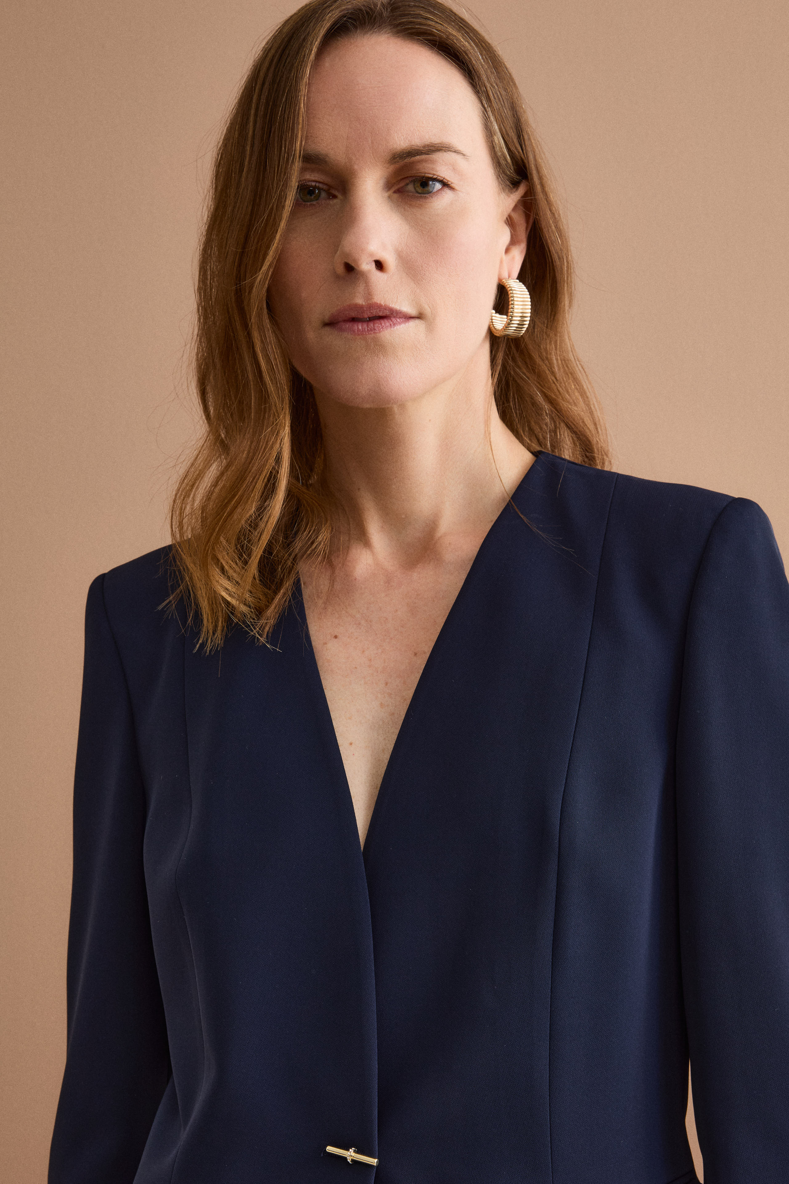 Giacca Sciancrata da Cerimonia in Cady - BLU