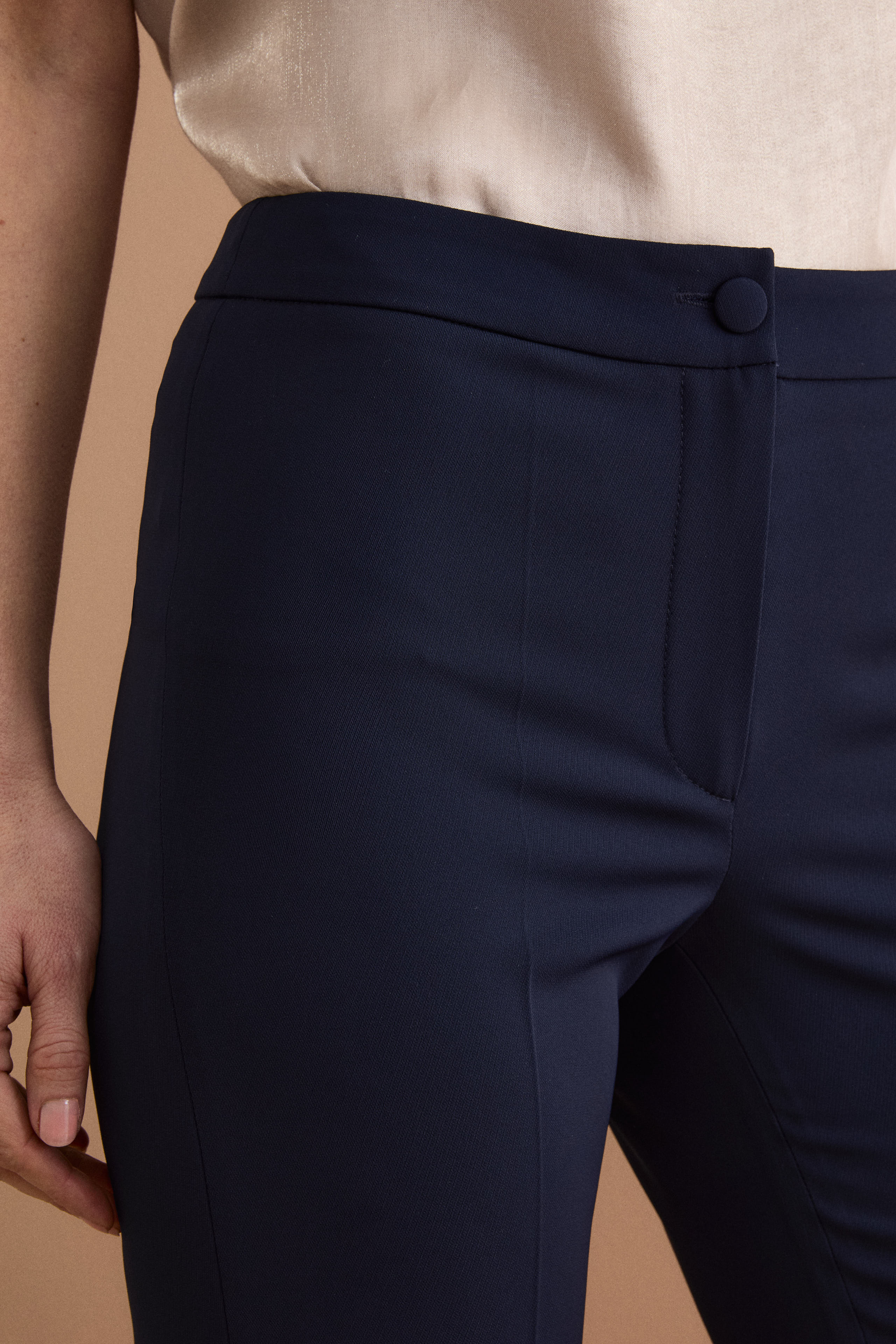 Pantalone a Sigaretta da Cerimonia in Cady - BLU