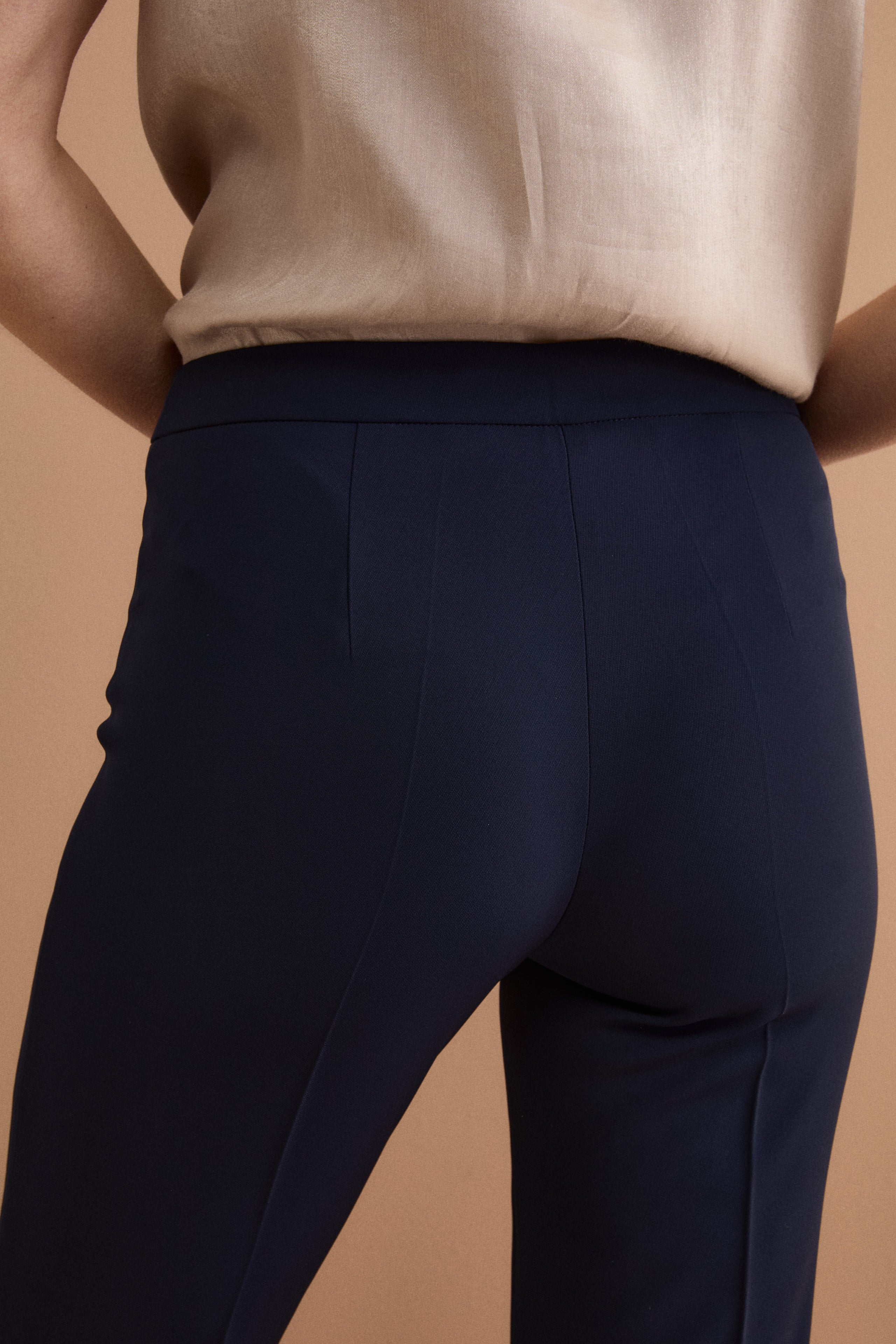 Pantalone a Sigaretta da Cerimonia in Cady - BLU