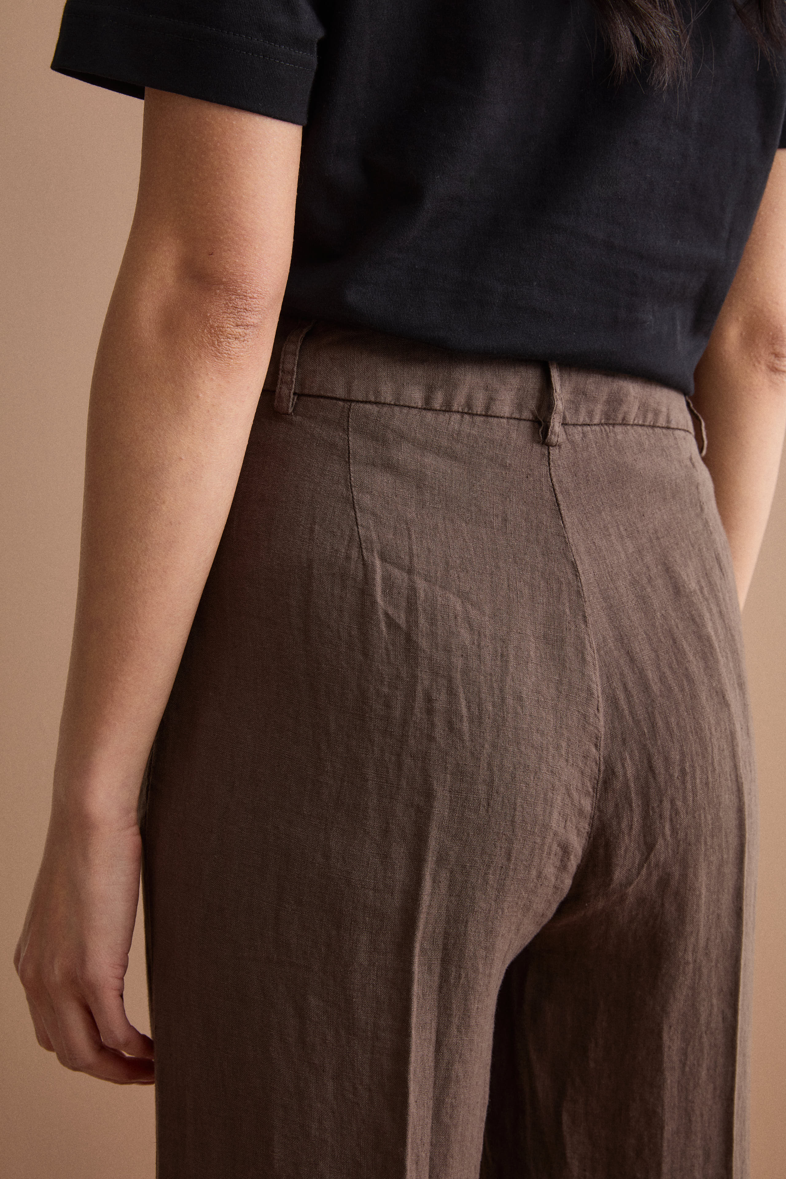 Pantalone Wide Leg in Lino - T.MORO