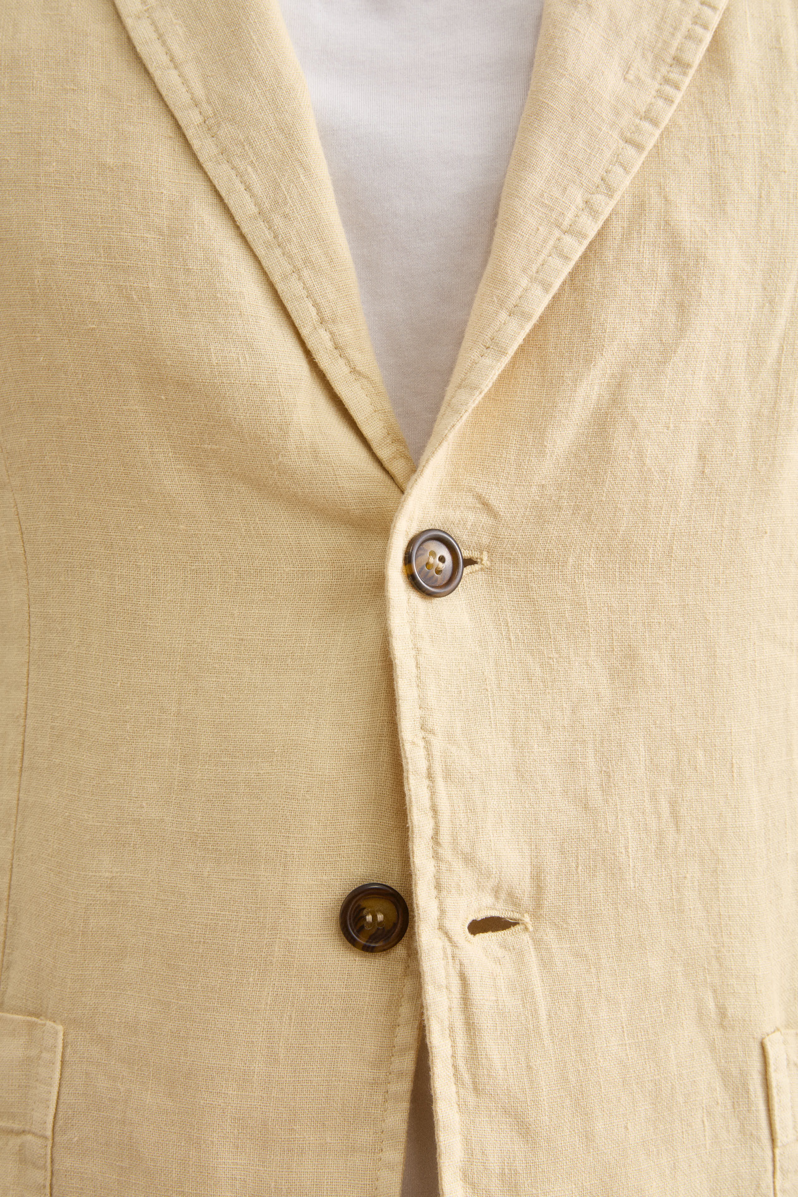 Giacca Regular Fit Sfoderata in Lino - SABBIA
