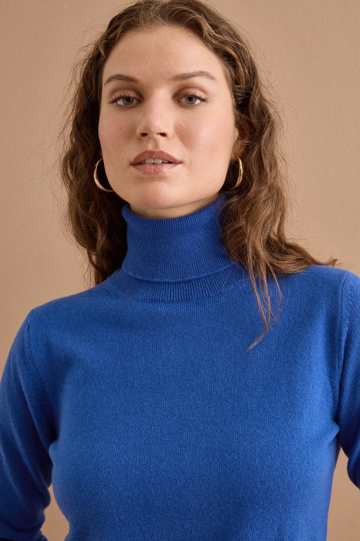 Dolcevita in Puro Cashmere - BLU ELETTRICO