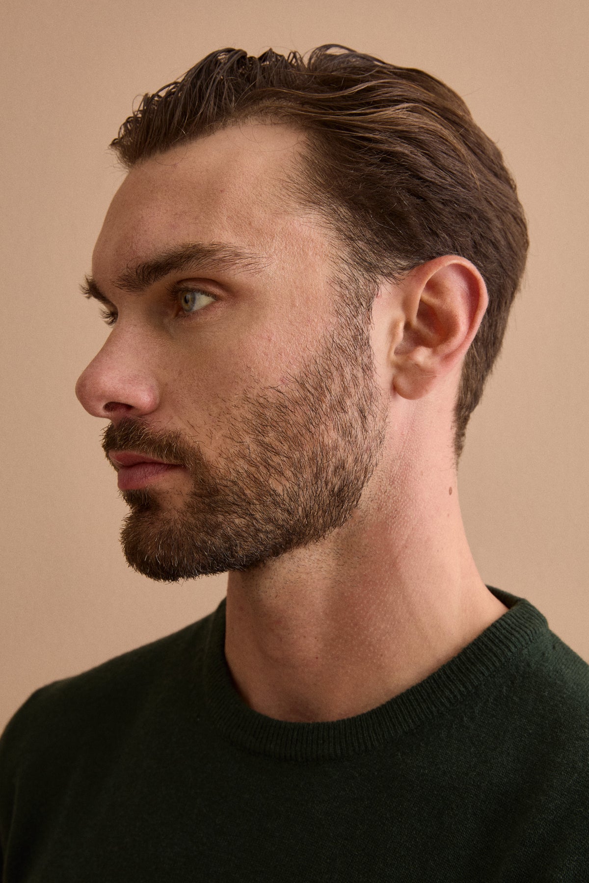 Maglia Girocollo in Pura Lana Merino - VERDE