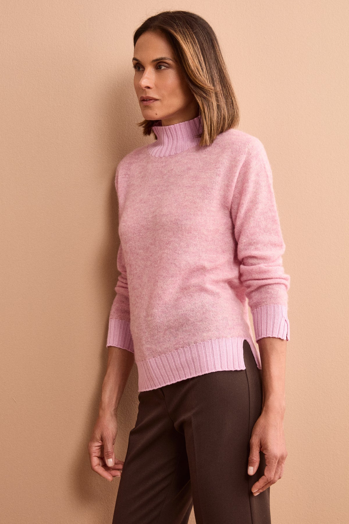 Lupetto Morbido in Misto Alpaca - ROSA