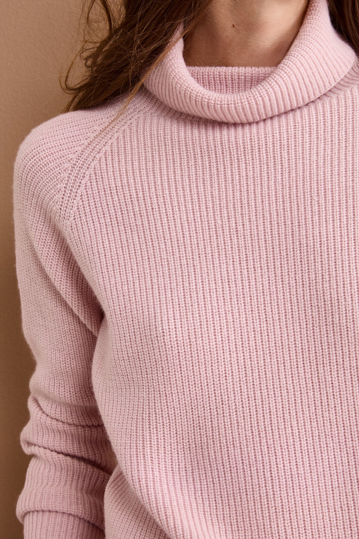 Dolcevita Over in Lana Merino a Costa Inglese - ROSA