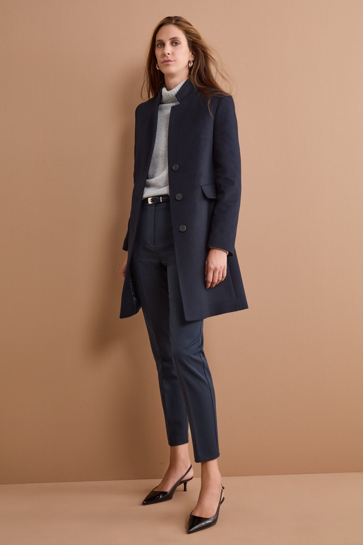 Pantalone Regular Fit a Sigaretta - BLU