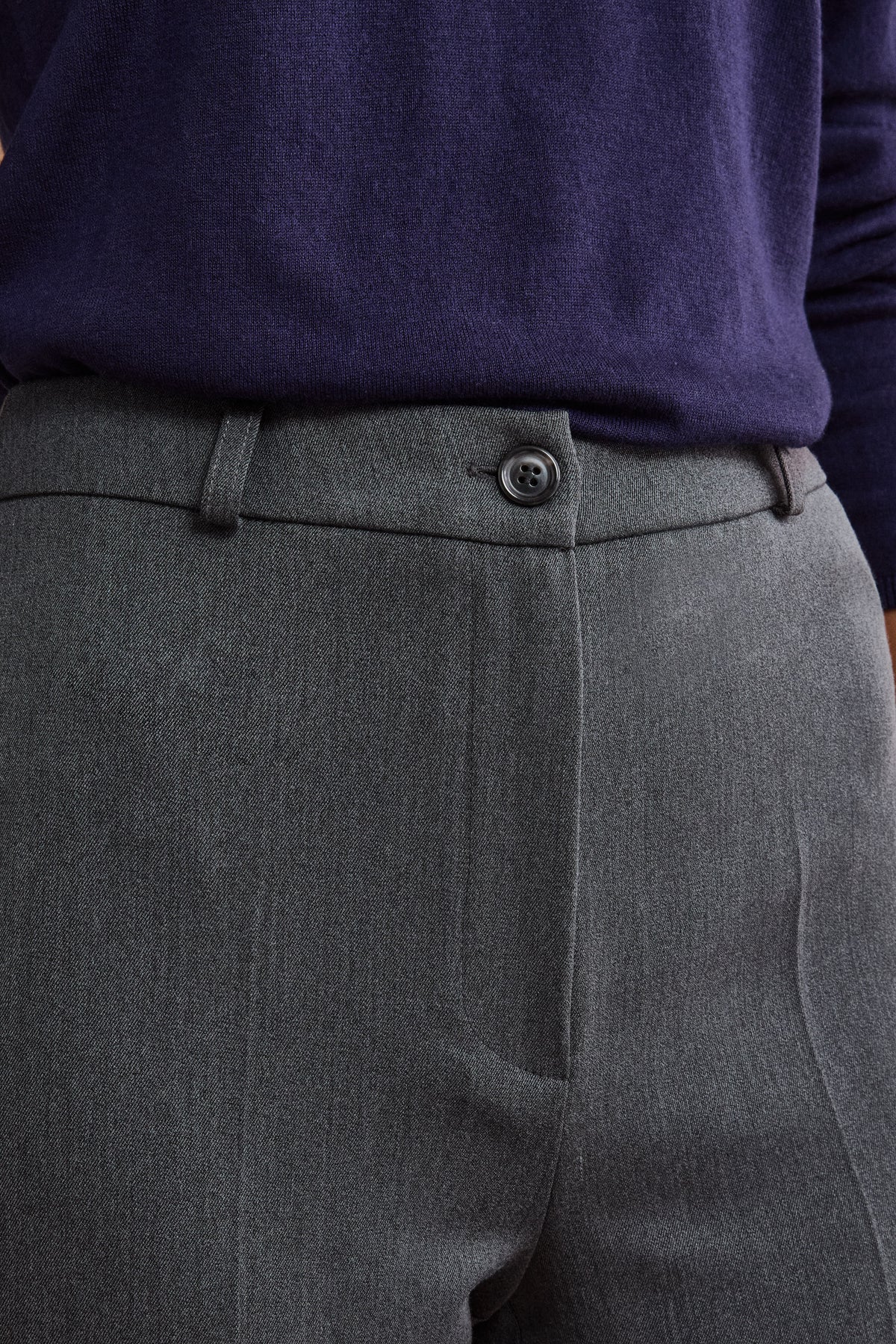 Pantalone Regular Fit a Sigaretta - GRIGIO