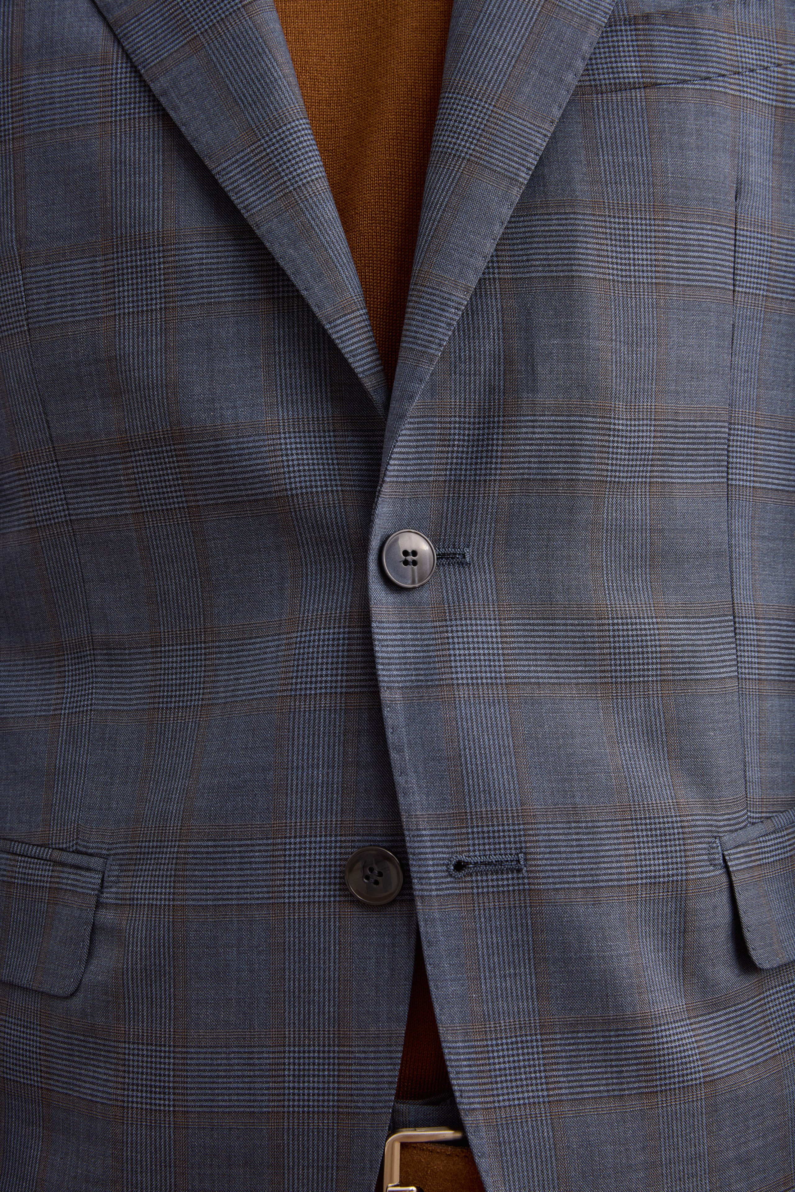 Abito Check Monopetto Slim Fit in Lana Vergine - AVIO QUADRI