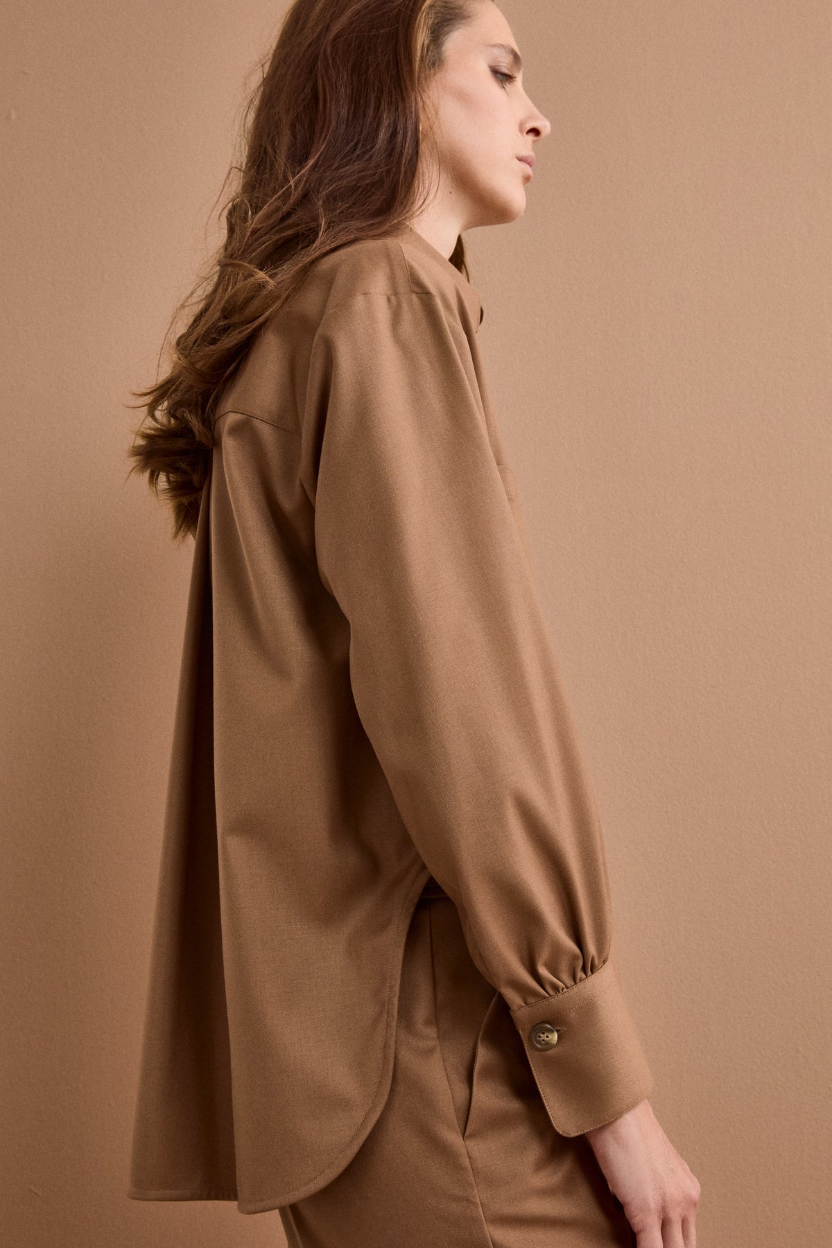 Camicia Overshirt con Tasche - CAMMELLO