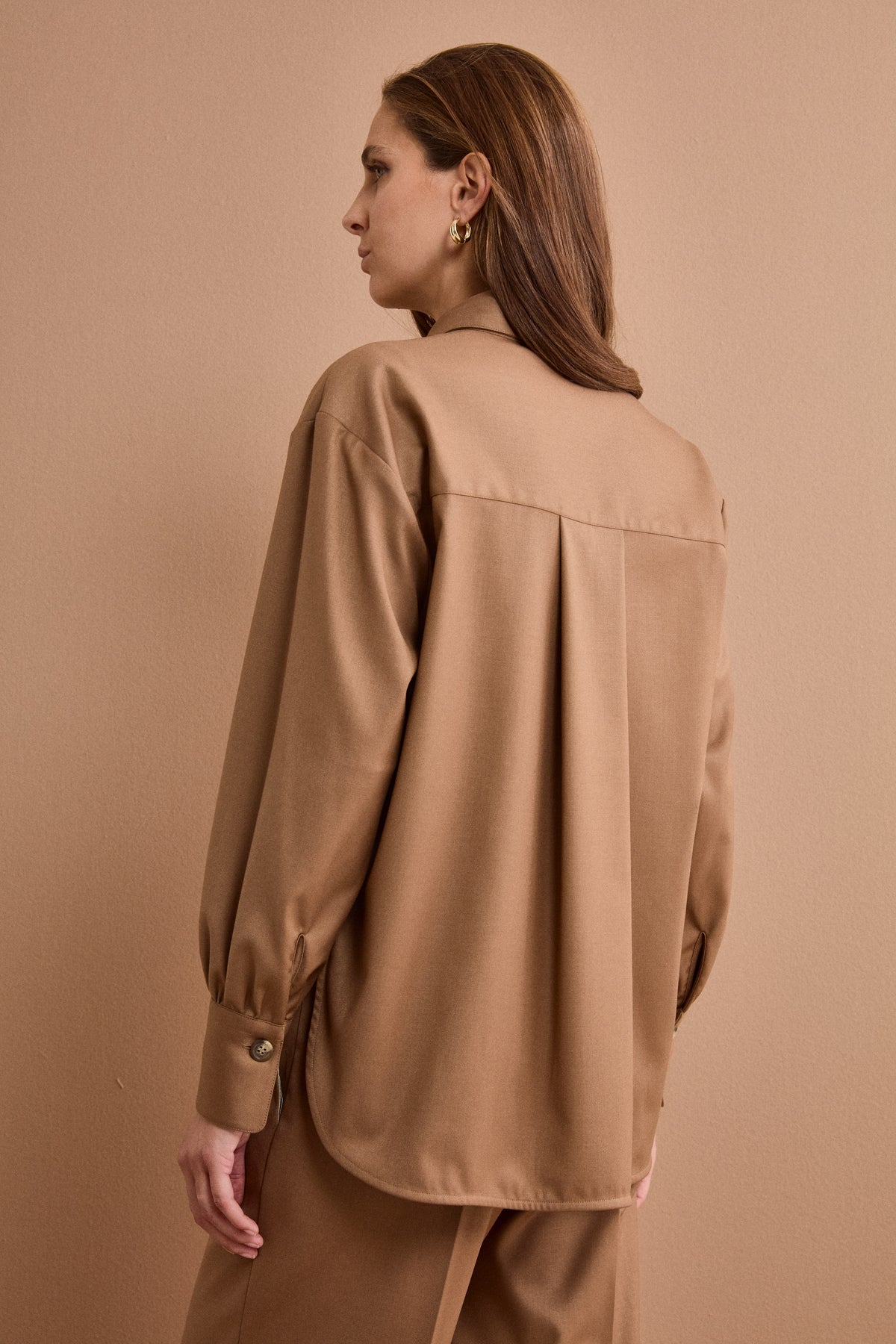 Camicia Overshirt con Tasche - CAMMELLO