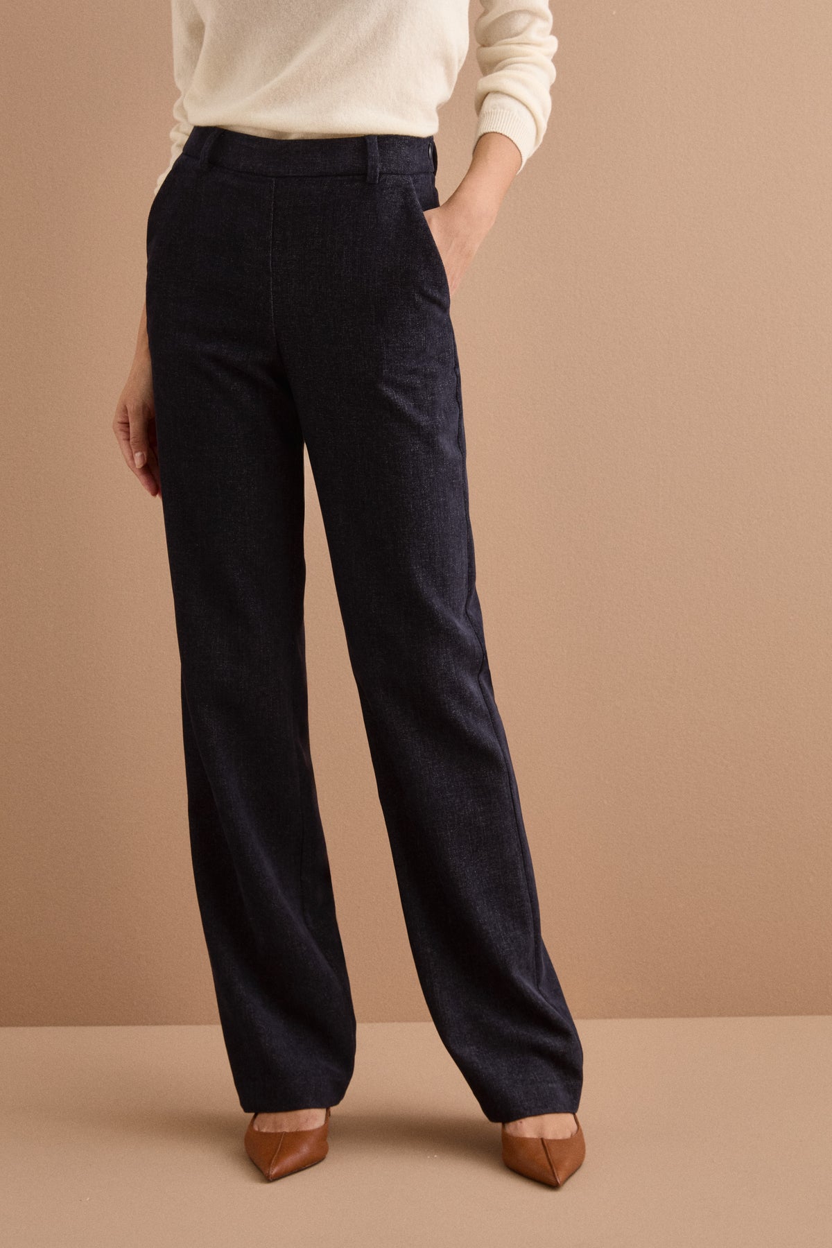 Pantalone a Sigaretta in Velluto - BLU