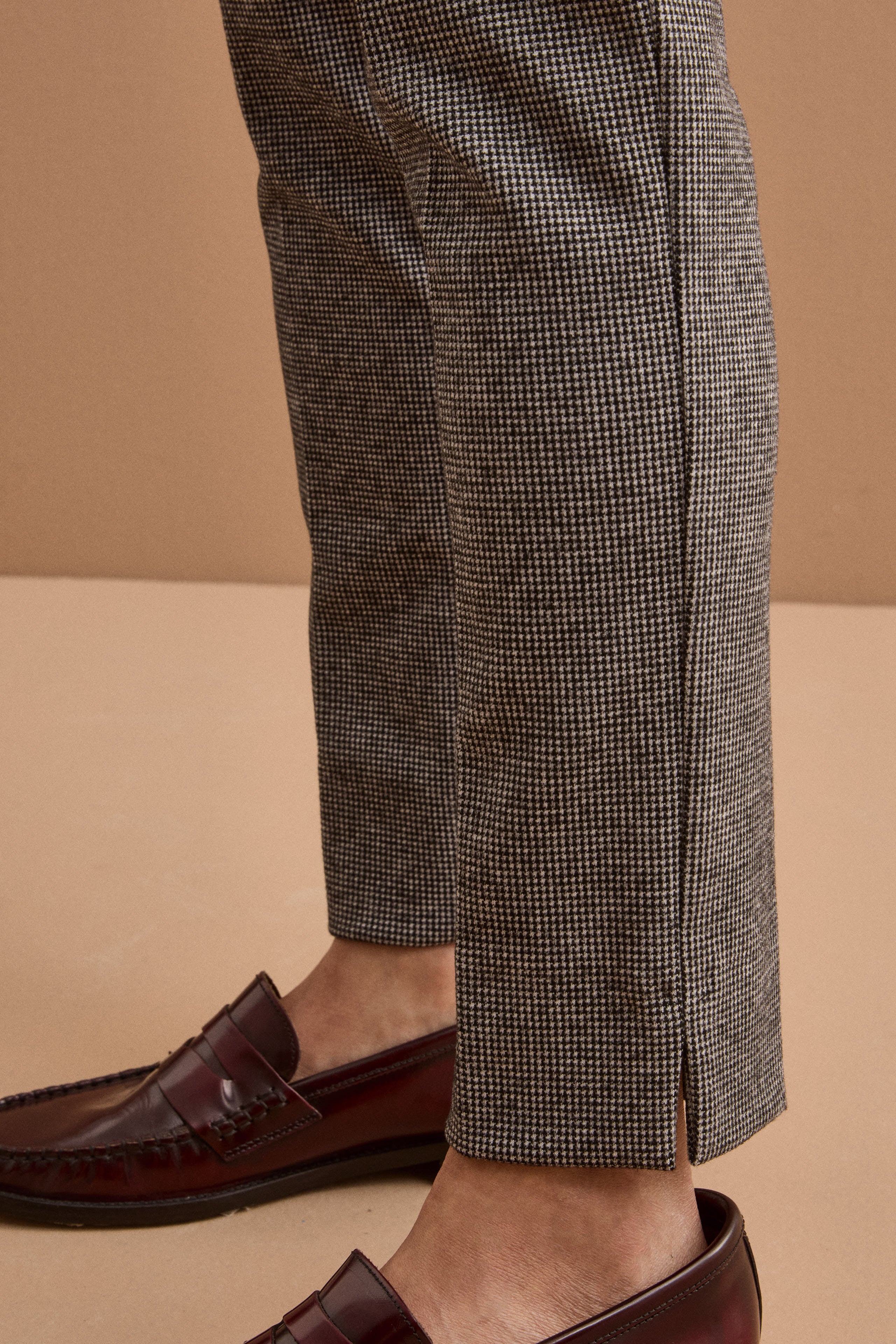 Pantalone Chino Regular Fit in Punto Milano - P/POULE NERO