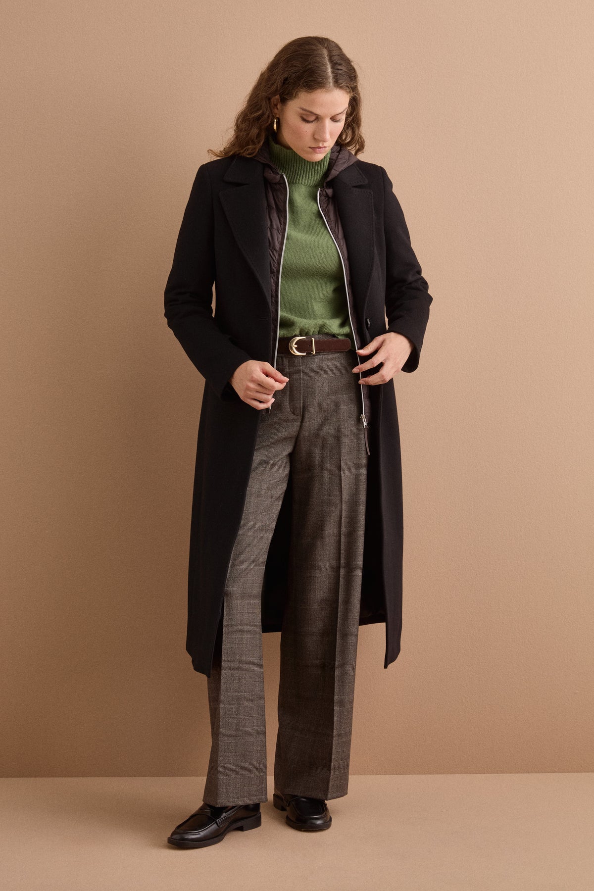 Pantalone Straight Fit in Misto Lana - GALLES T.MORO