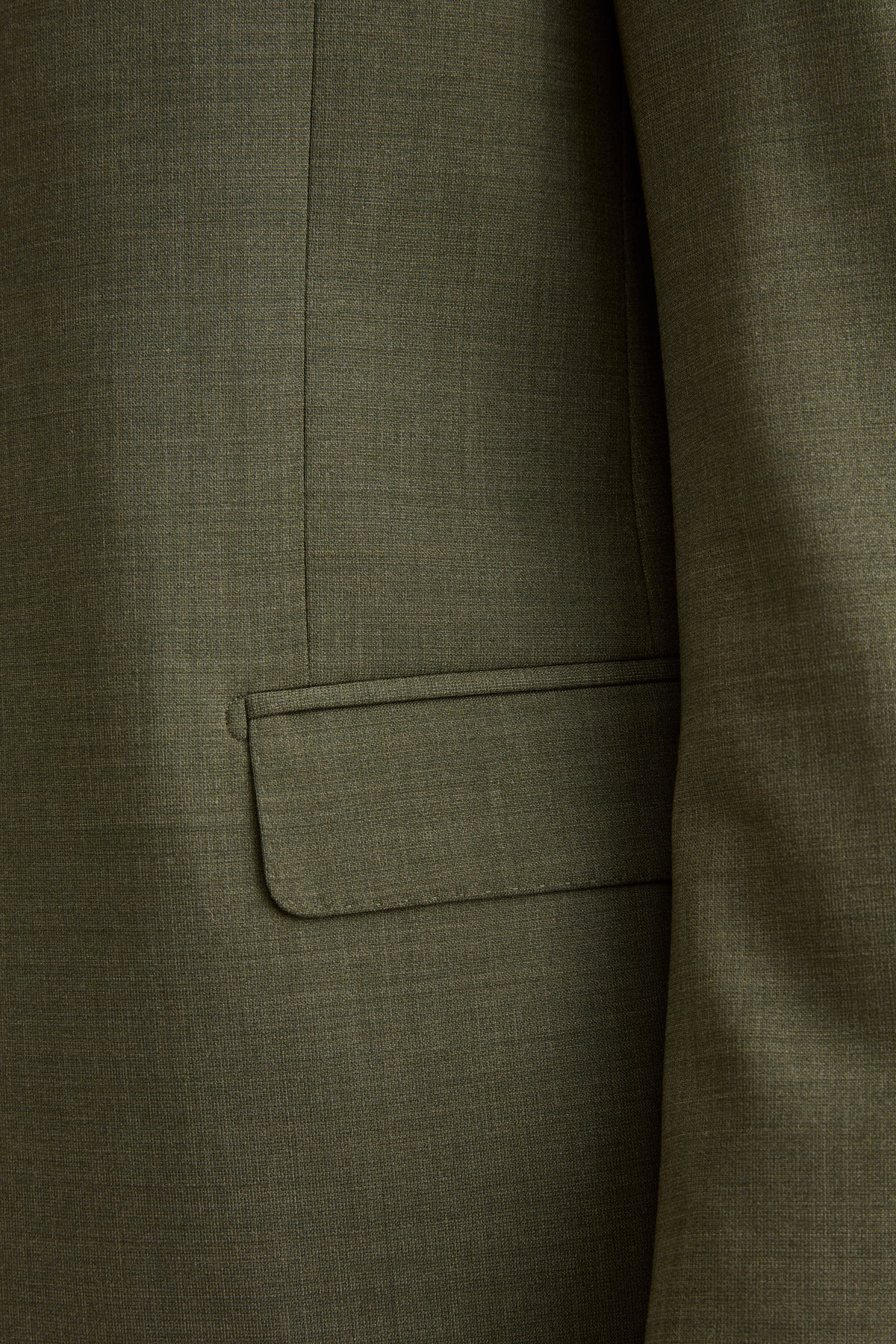 Abito Colorato Monopetto in Lana Vergine Slim Fit - VERDE