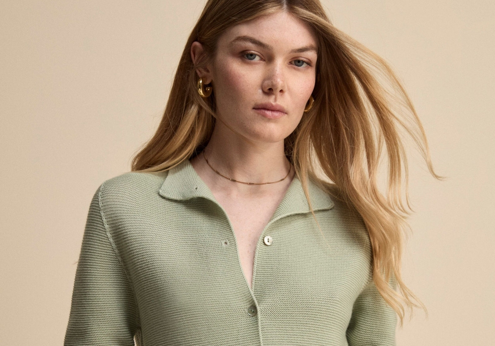 Cardigan in lana merinos da donna