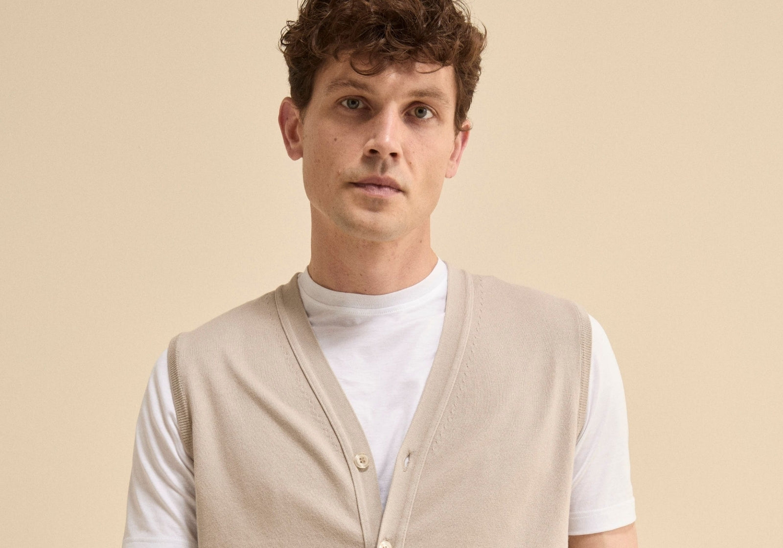 Cardigan Smanicato da uomo