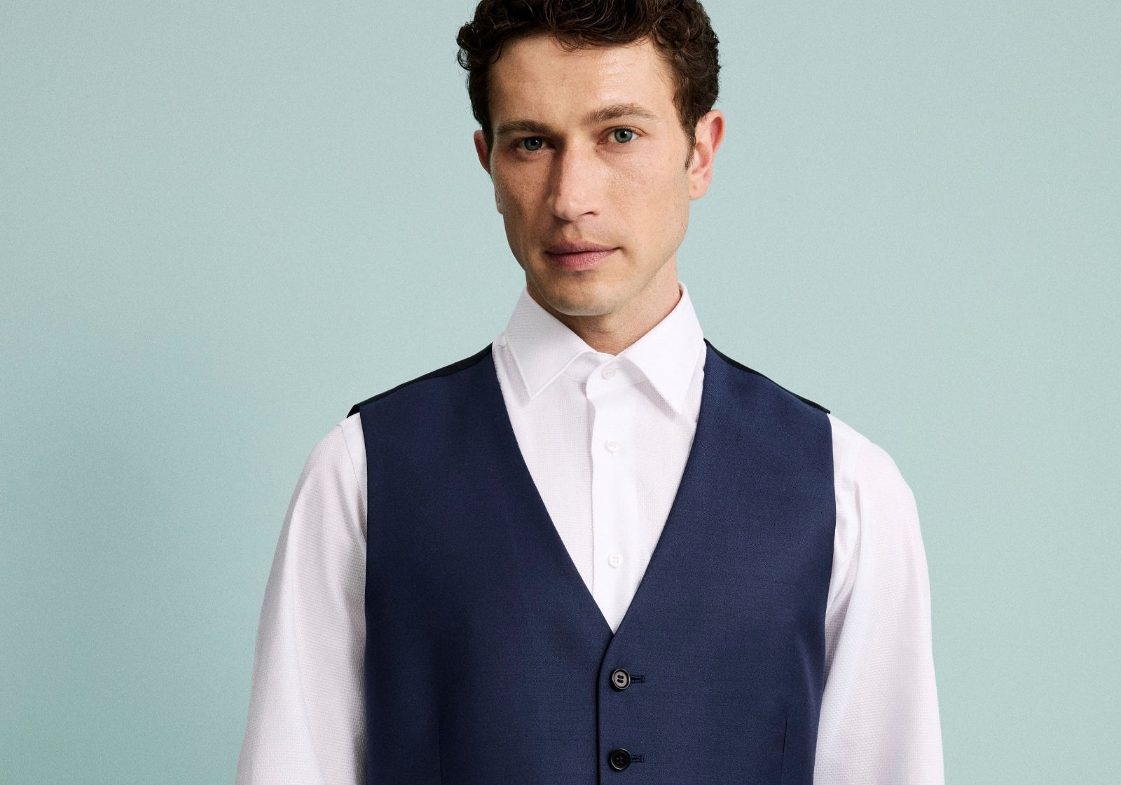 Gilet uomo da cerimonia blu