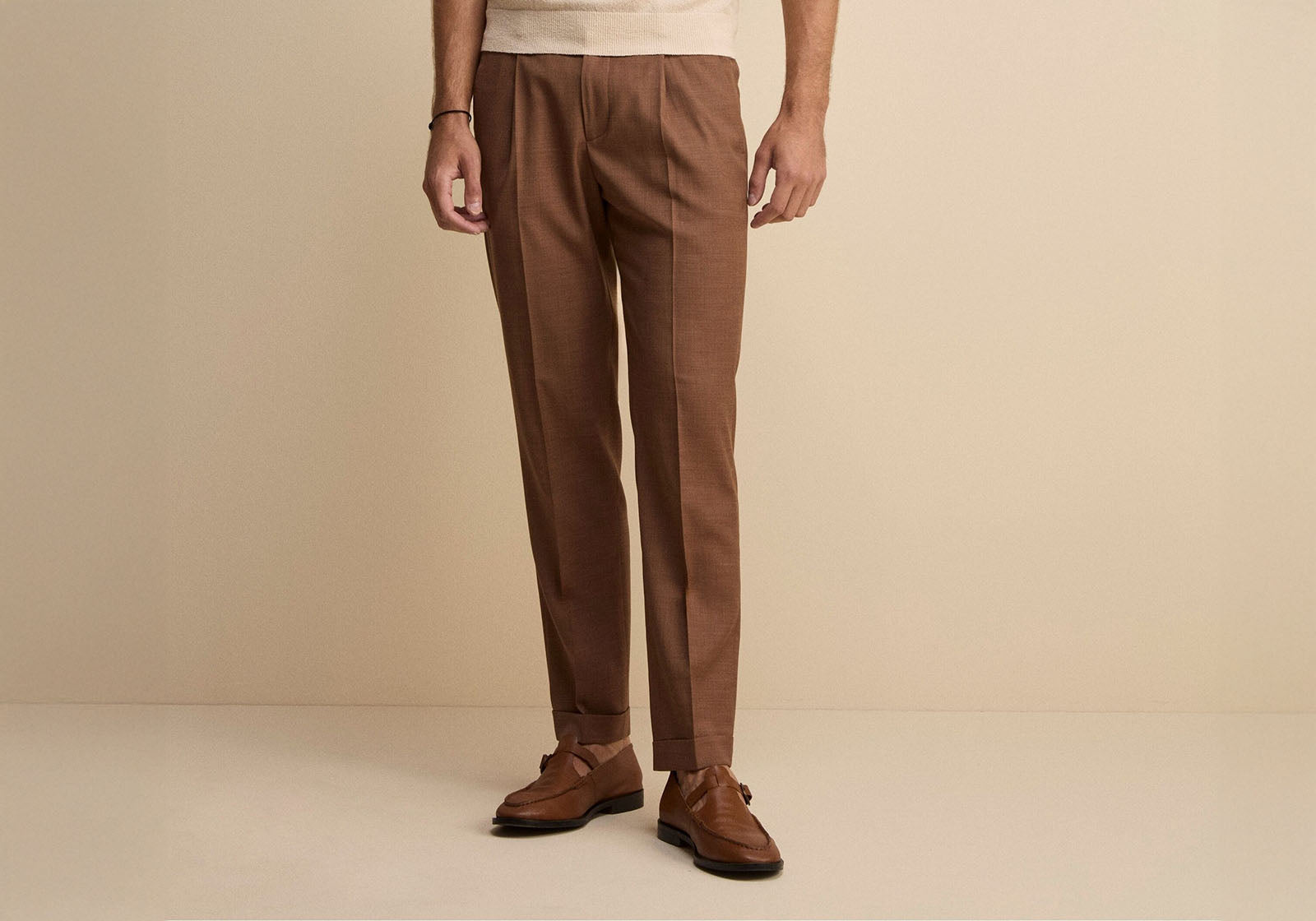 Pantalone in lana da uomo elegante