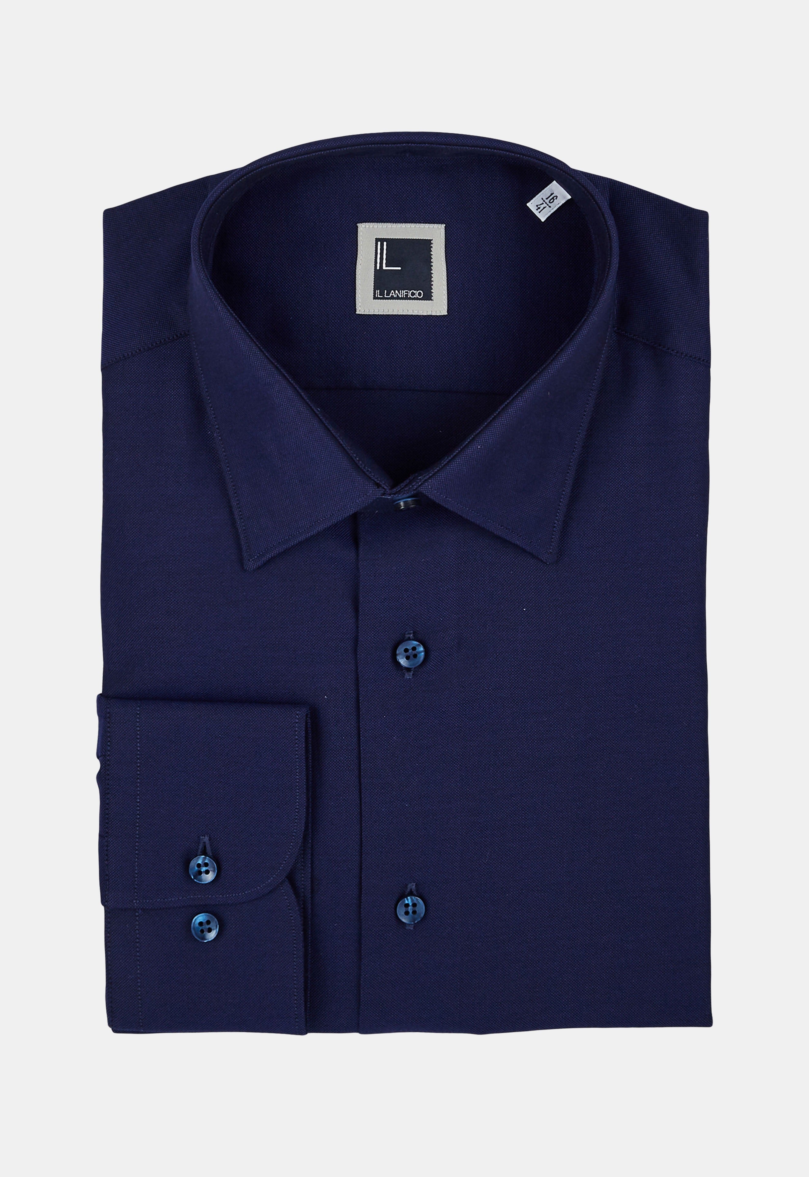 Camicia oxford fit regolare - BLU