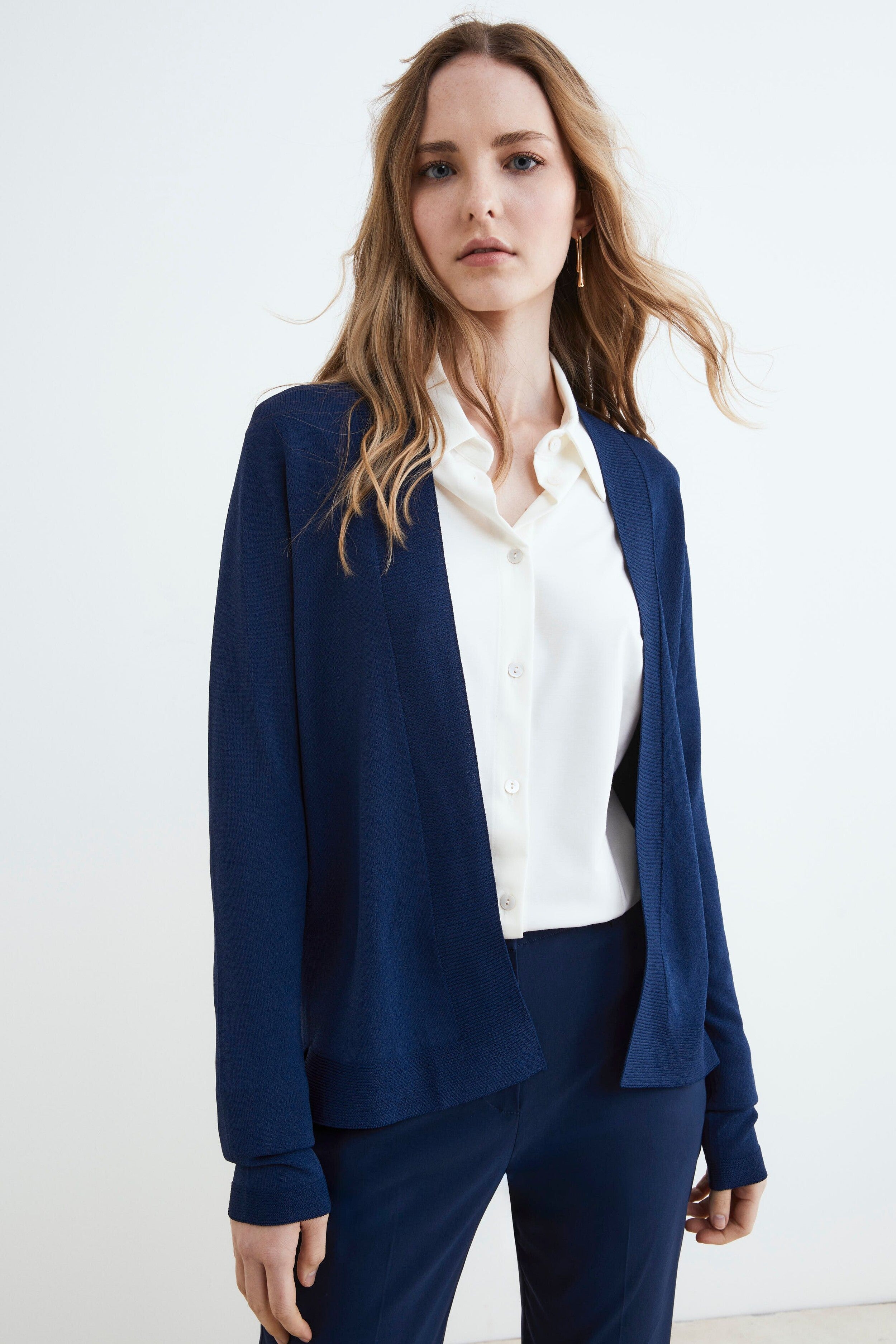 Maglione da donna aperto sul davanti, lavorato a maglia grossa, a maniche lunghe, con bottoni, vestibilità larga, cardigan corto da asino, alla moda, per attività all'aperto, giacche larghe, Nero , S Maglione da donna aperto sul davanti, lavorato a maglia grossa, a maniche lunghe, con bottoni, vestibilità larga, cardigan corto da asino, alla moda, per attività all'aperto, giacche larghe, Nero , S