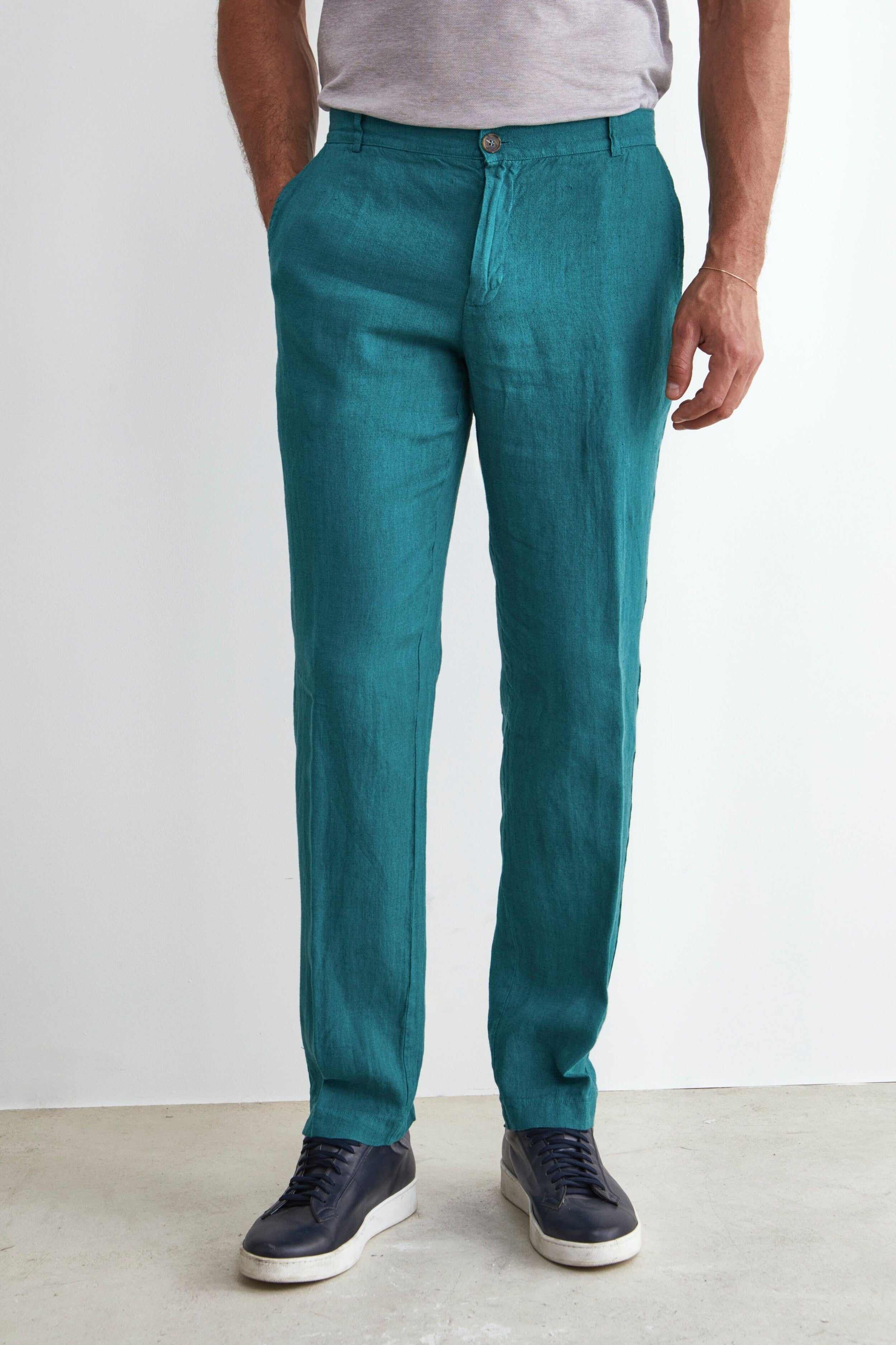 Pantalone in Lino - VERDE