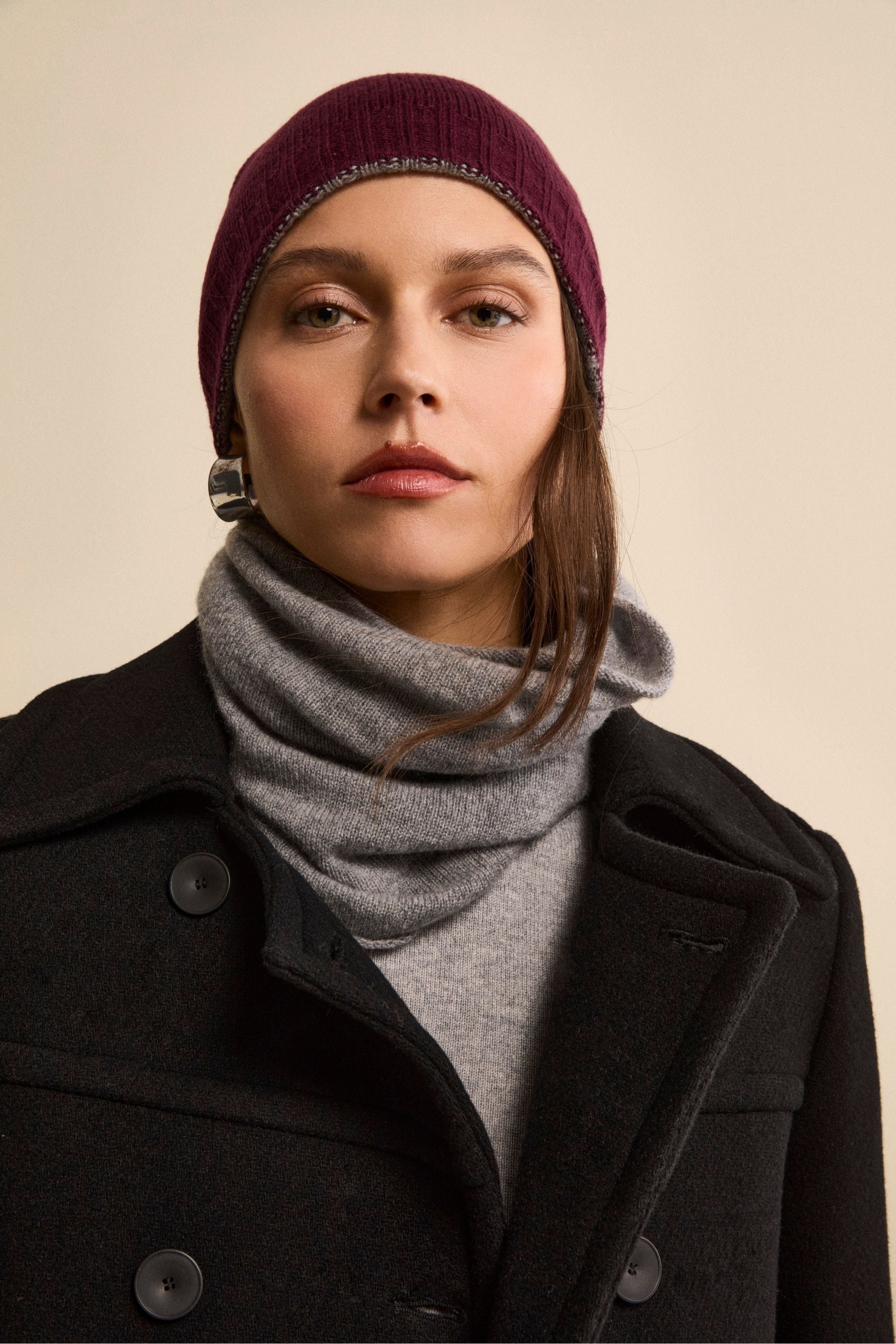 Scaldacollo in cashmere - GRIGIO MEDIO