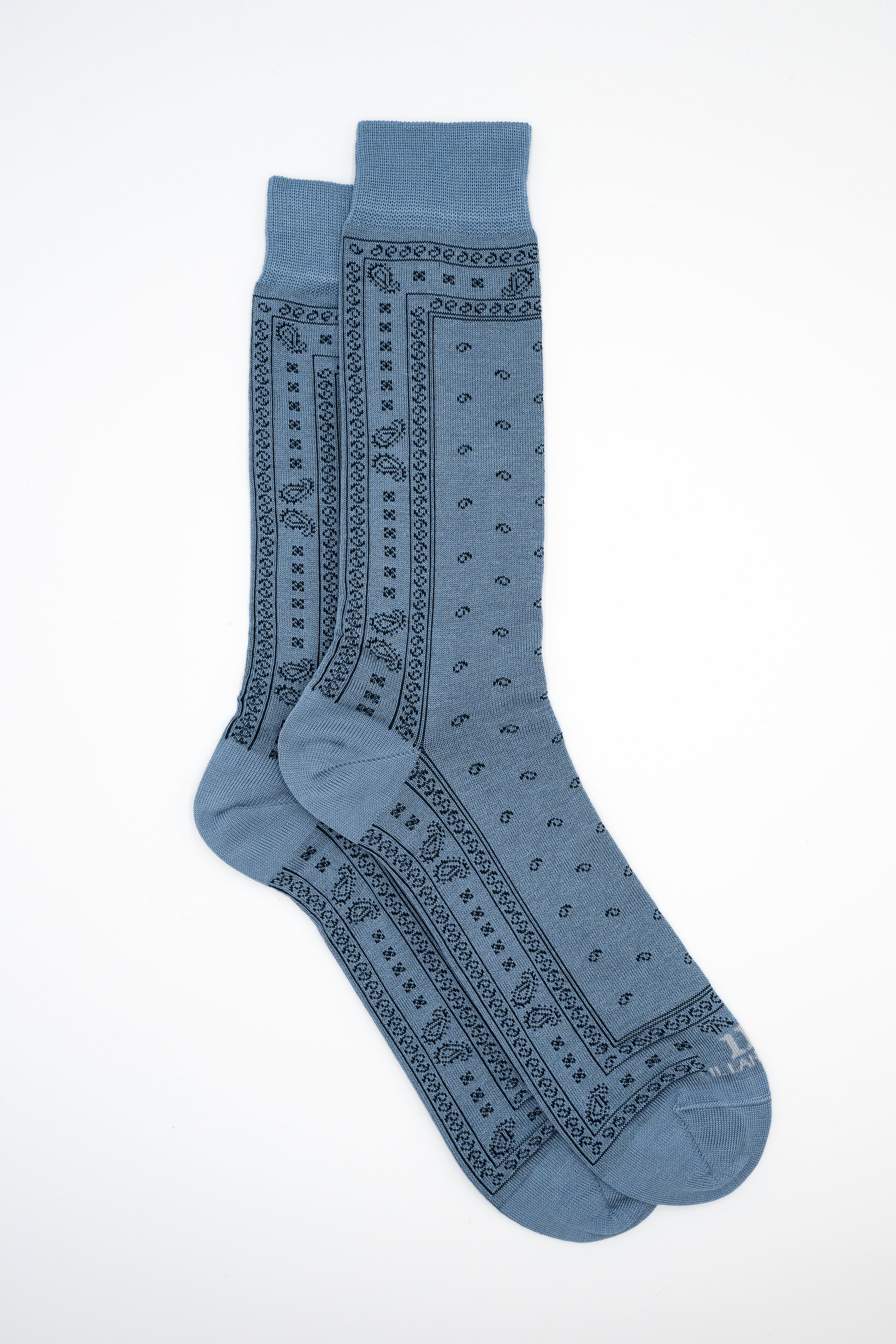 Calzini Divertenti Con Statua Maschile Nudo – Idea Regalo Natale Uomo Donna – Misto Cotone, Taglia 39-46, Azzurro