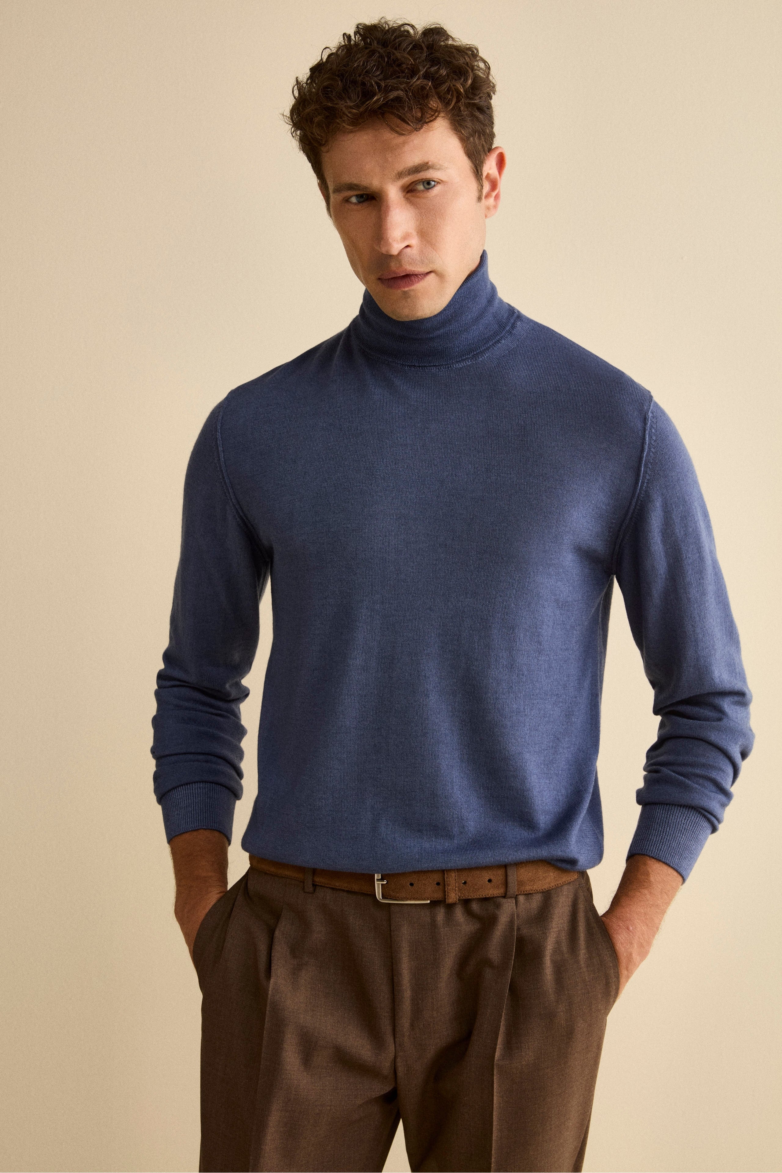 Dolcevita Uomo in Lana Merino - JEANS