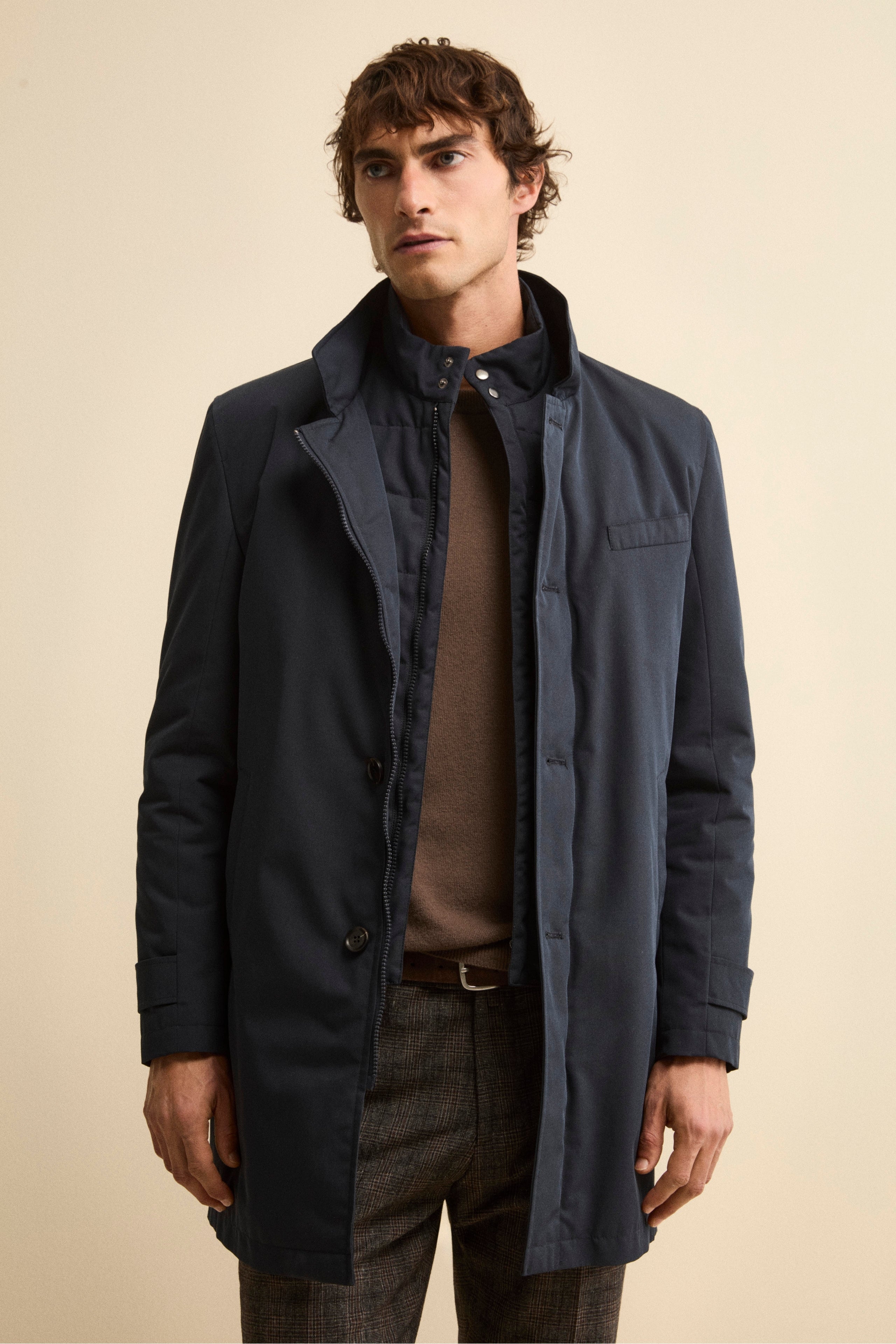 Impermeabile con paramontura - BLU