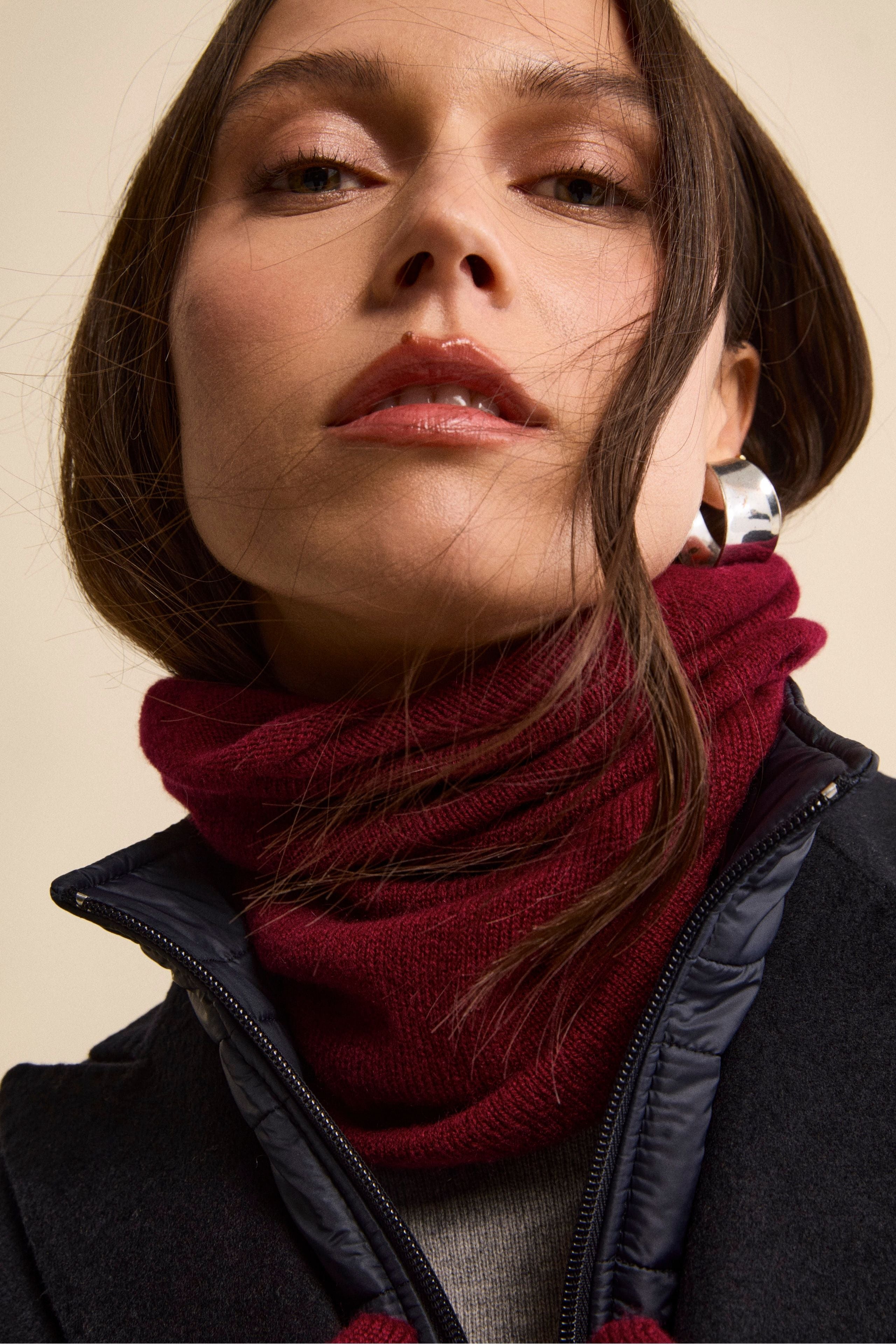 Scaldacollo in cashmere - BORDEAUX