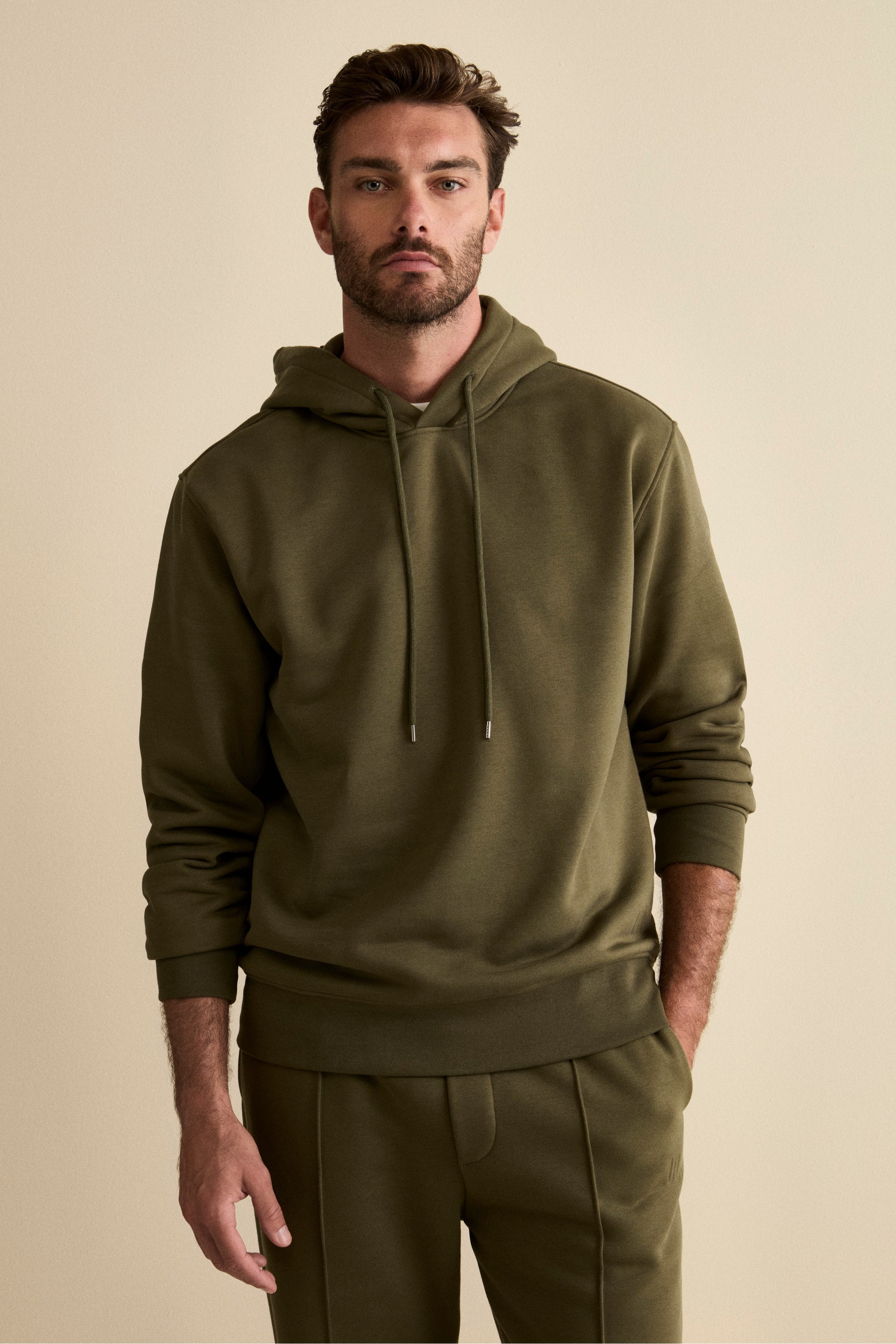 Felpa Sportiva con Cappuccio - MILITARE