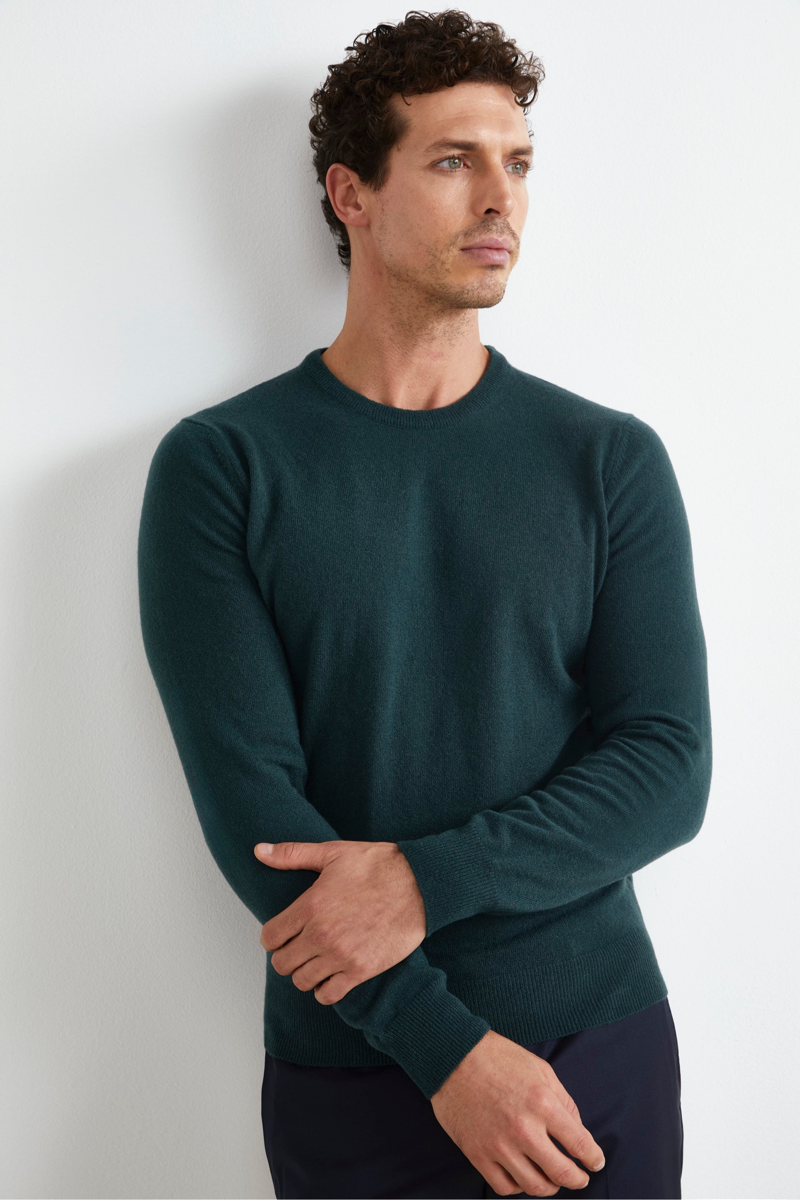Maglia in Lana Merino Extrafine VERDE - Main Image
