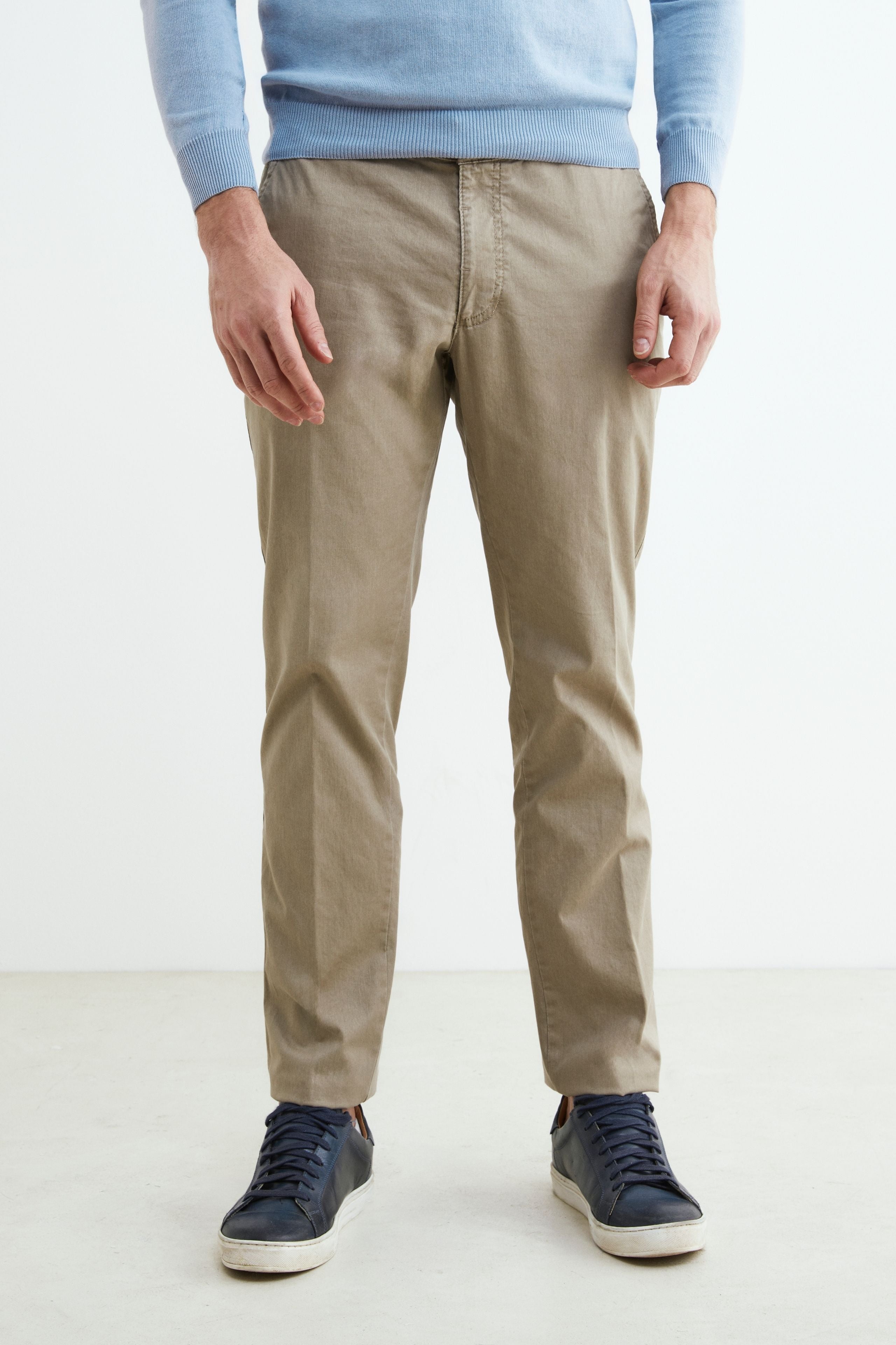 Pantalone chino slim - SABBIA