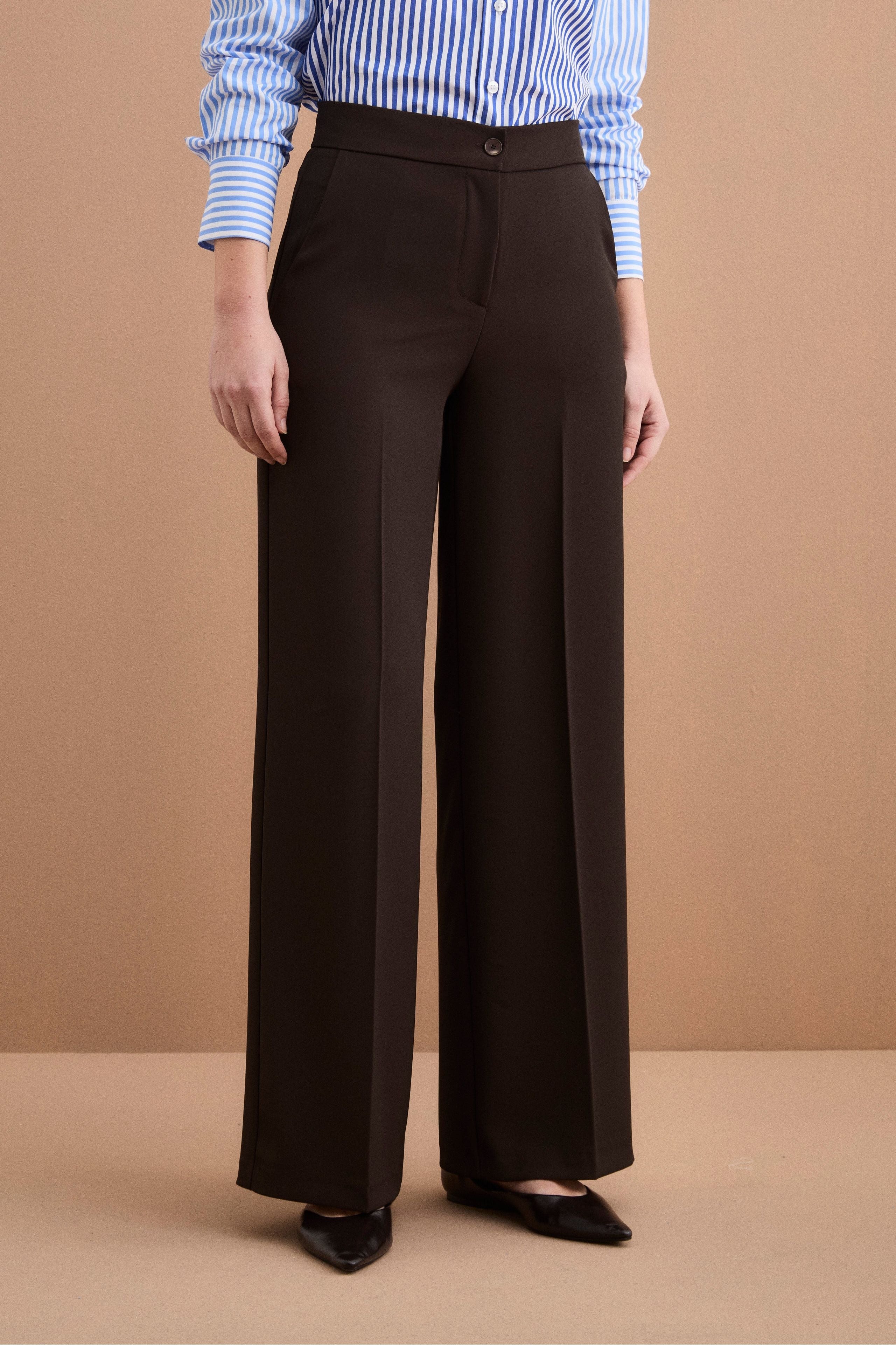 Pantalone Cady a Palazzo con Piega - T.MORO