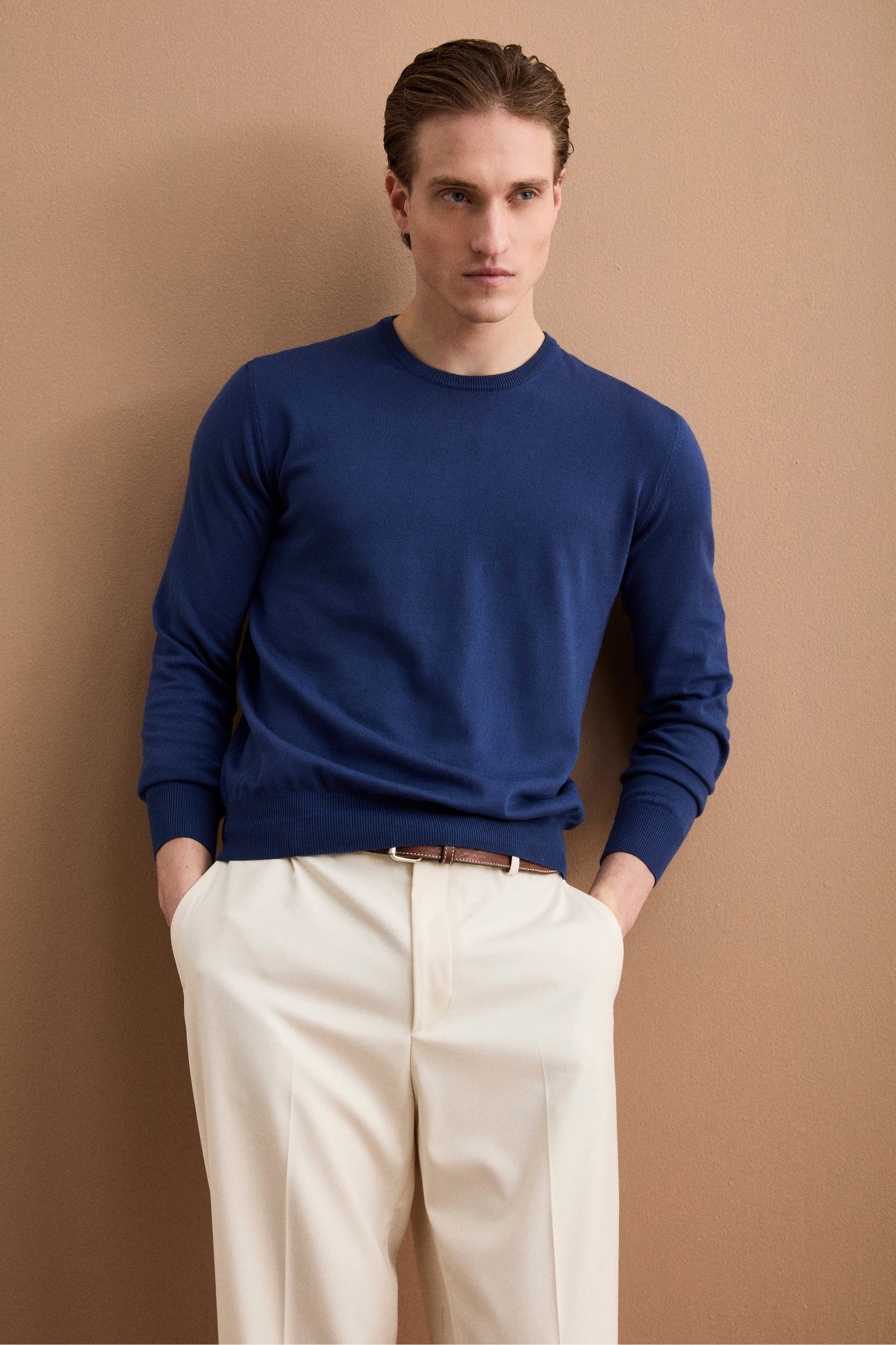 Maglia girocollo in cotone - AVIO