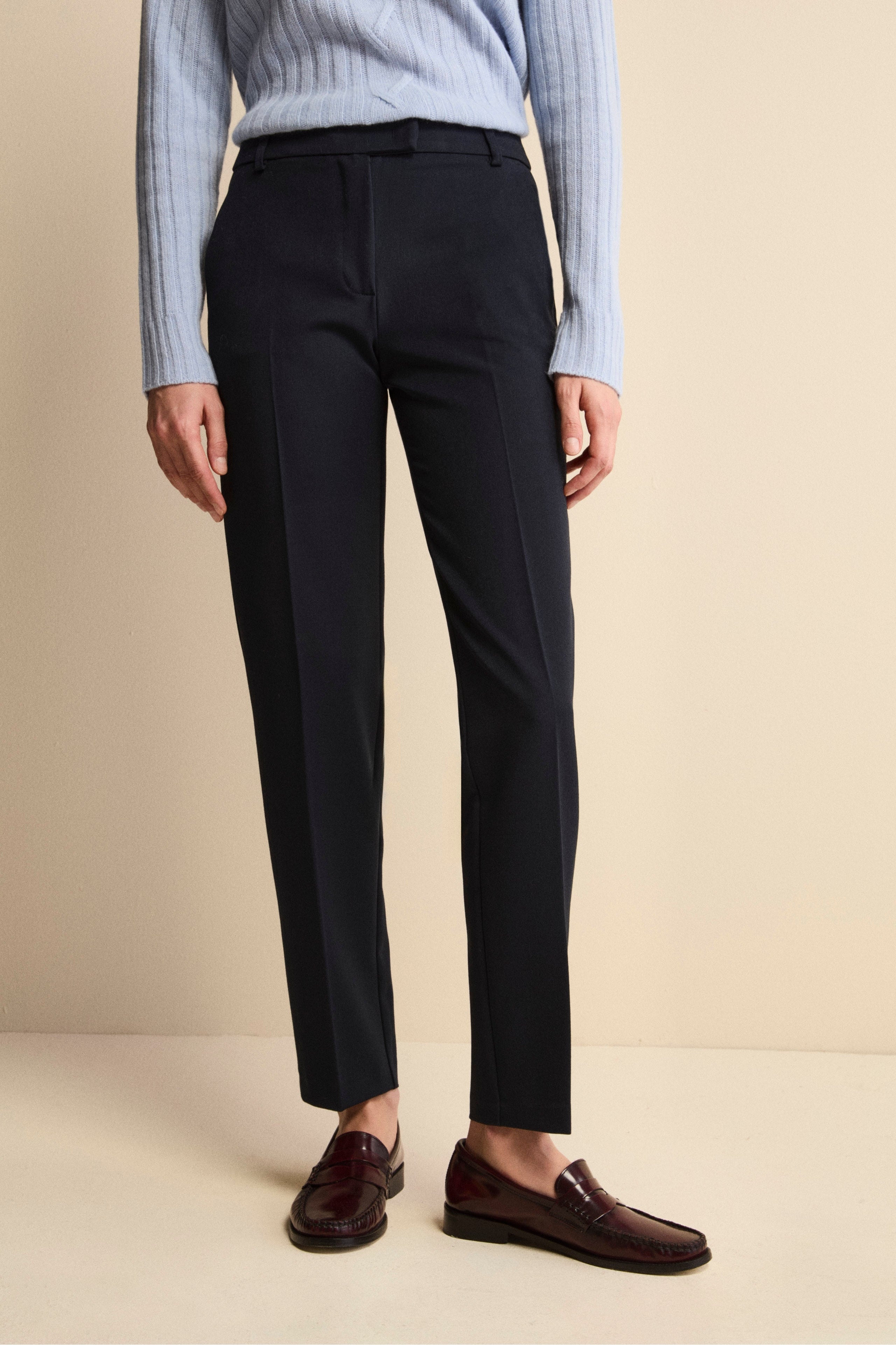 Pantalone Sigaretta Regular Fit - BLU