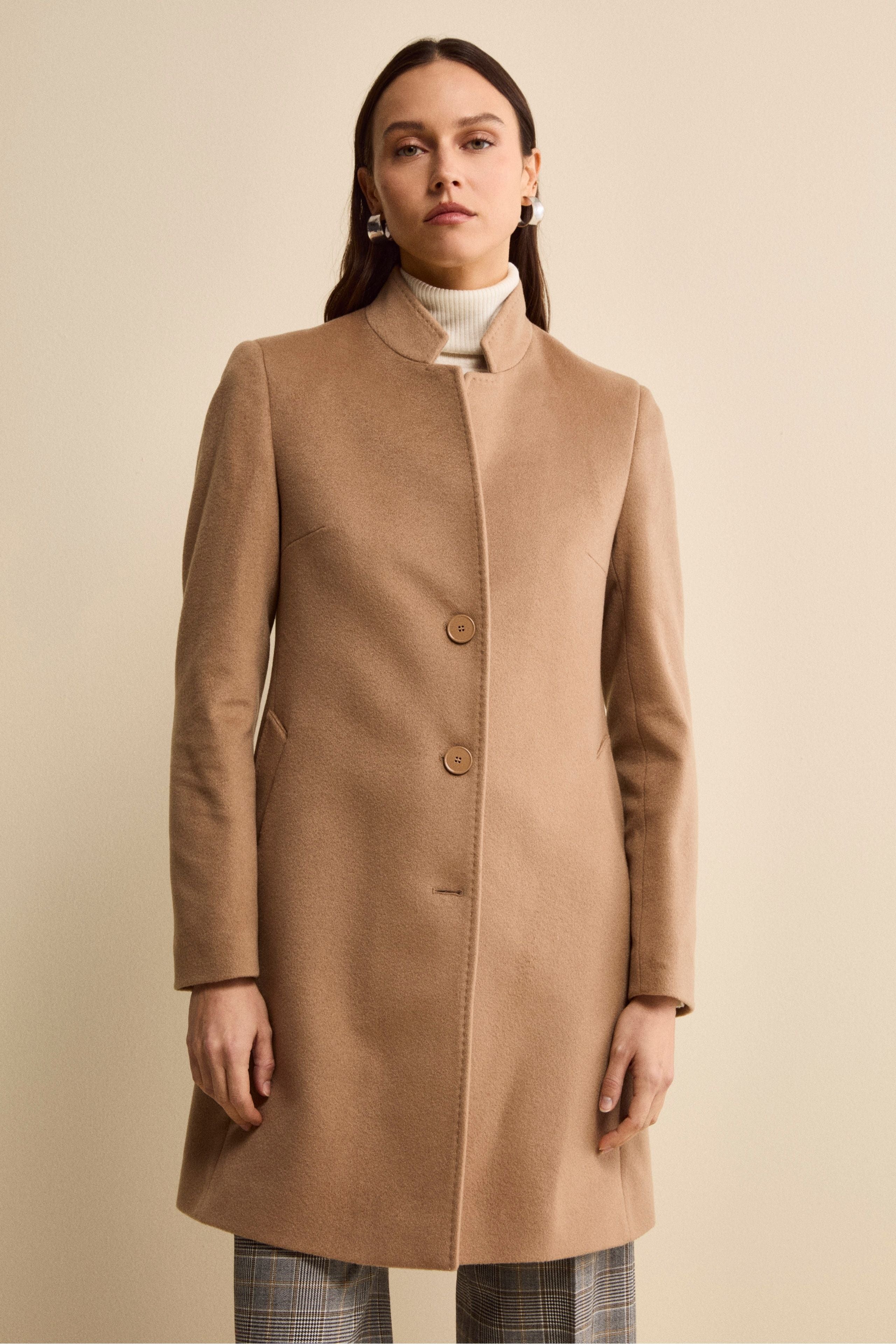 Cappotto in cashmere da donna - CAMMELLO