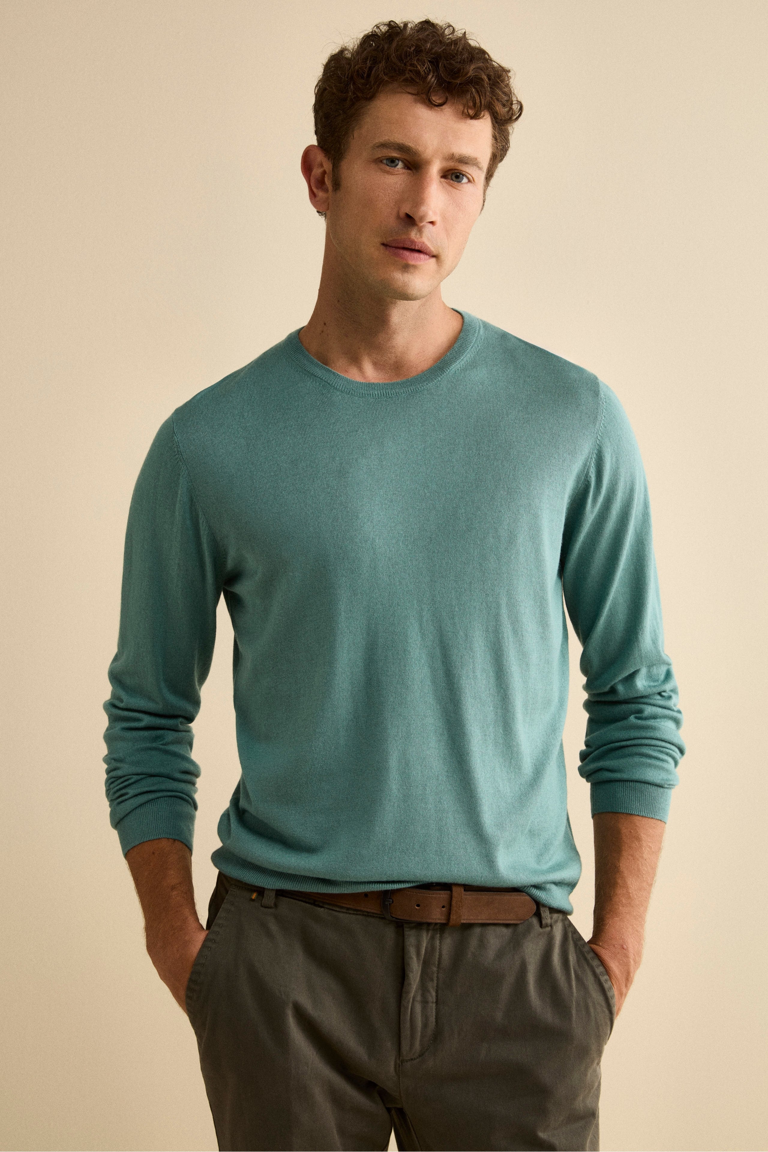 Maglia extrafine in seta e cashmere - VERDE
